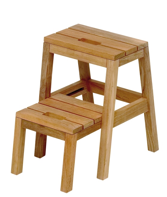 Dania Step Ladder Trittleiter Skagerak by Fritz Hansen Teak