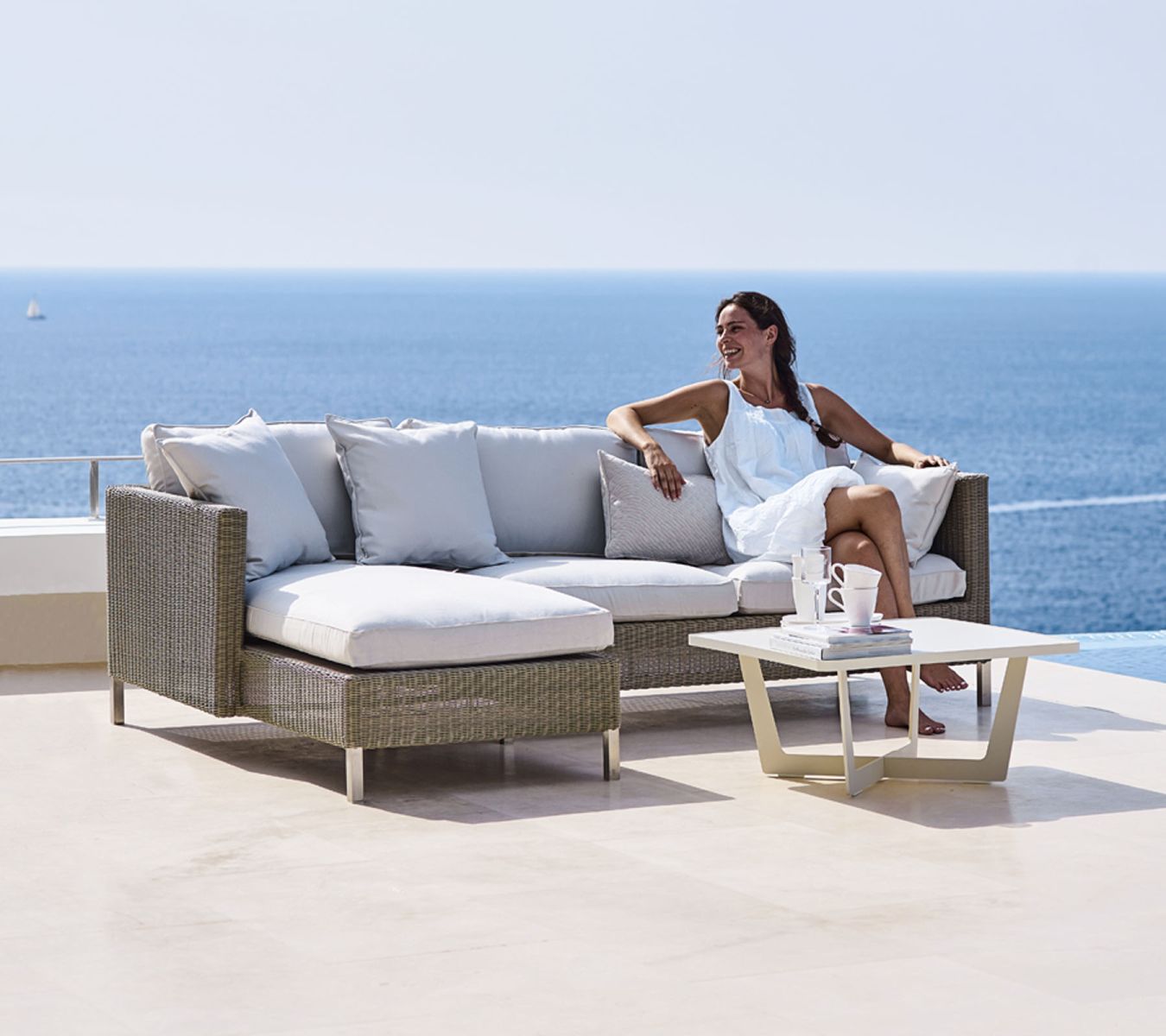Connect Chaiselongue Modulsofa rechts Cane-Line
