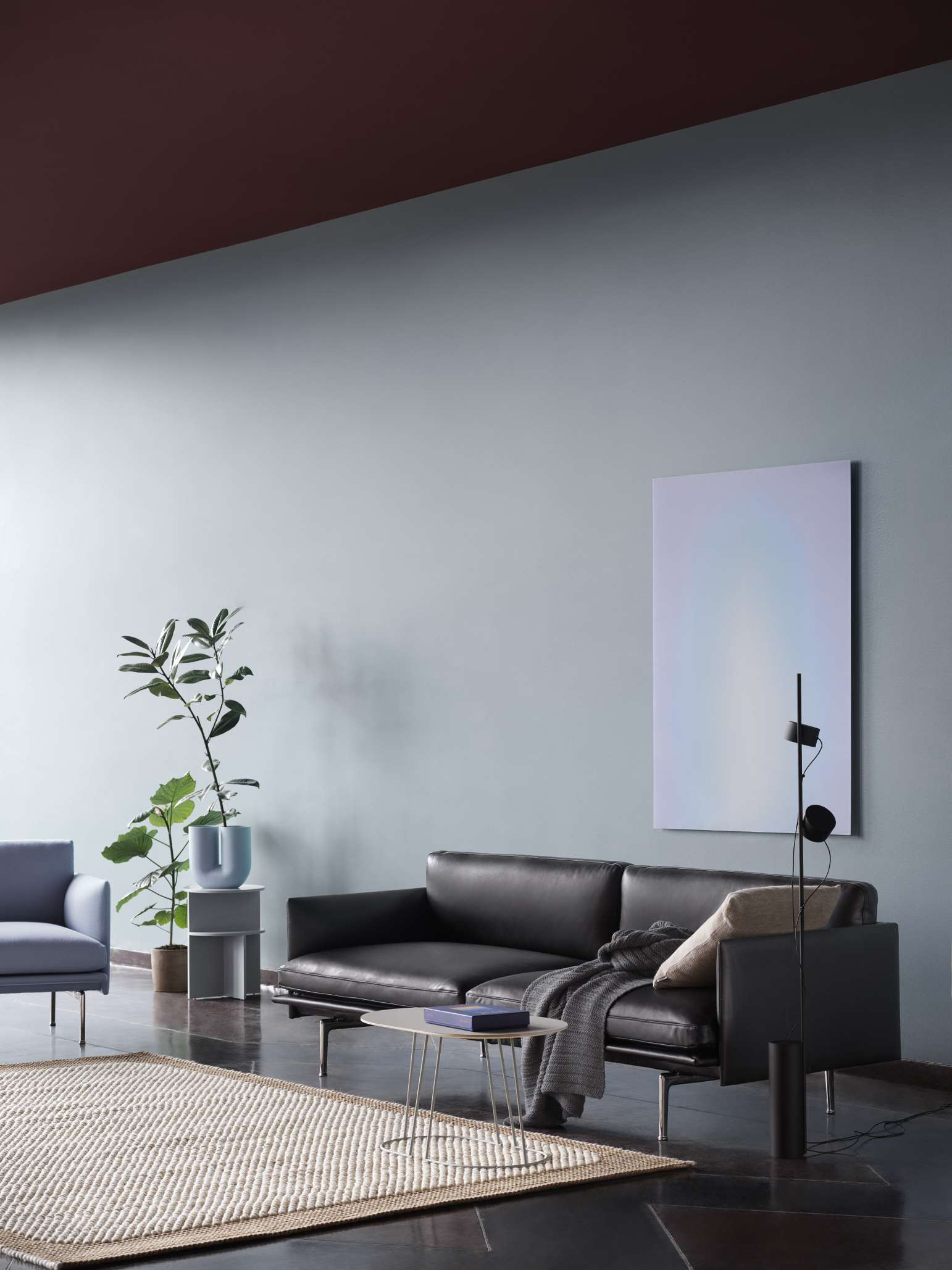 Ample Throw Decke Dunkelgrau Muuto