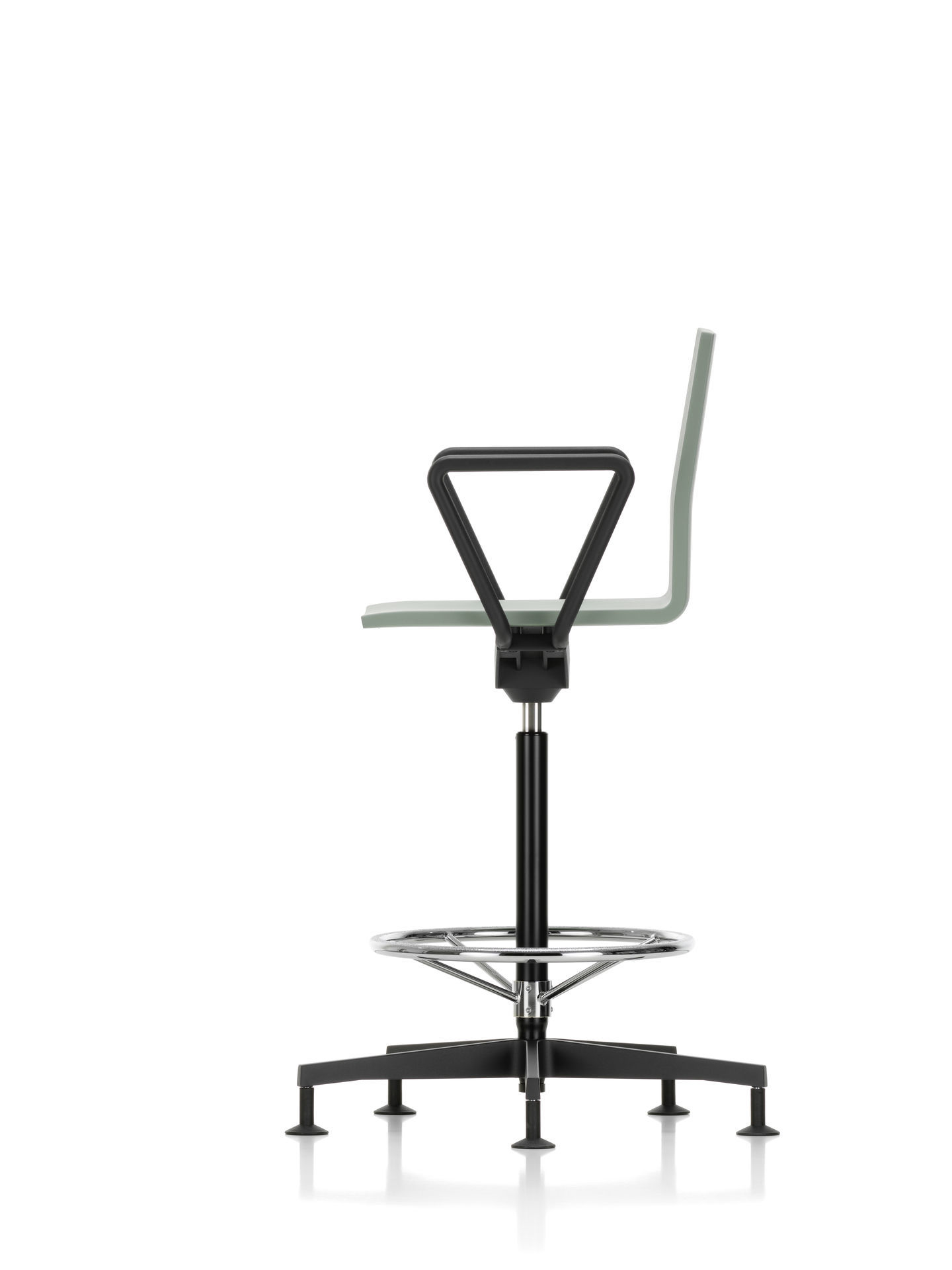 .04 Counterstuhl Besucherstuhl mit Armlehne Vitra