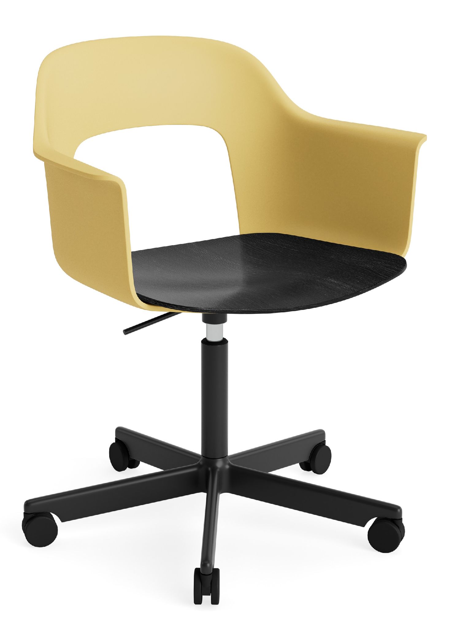 Layout Armchair 242 Armlehnstuhl 4-Sternfuß Gasfeder mit Drehfunktion Hay