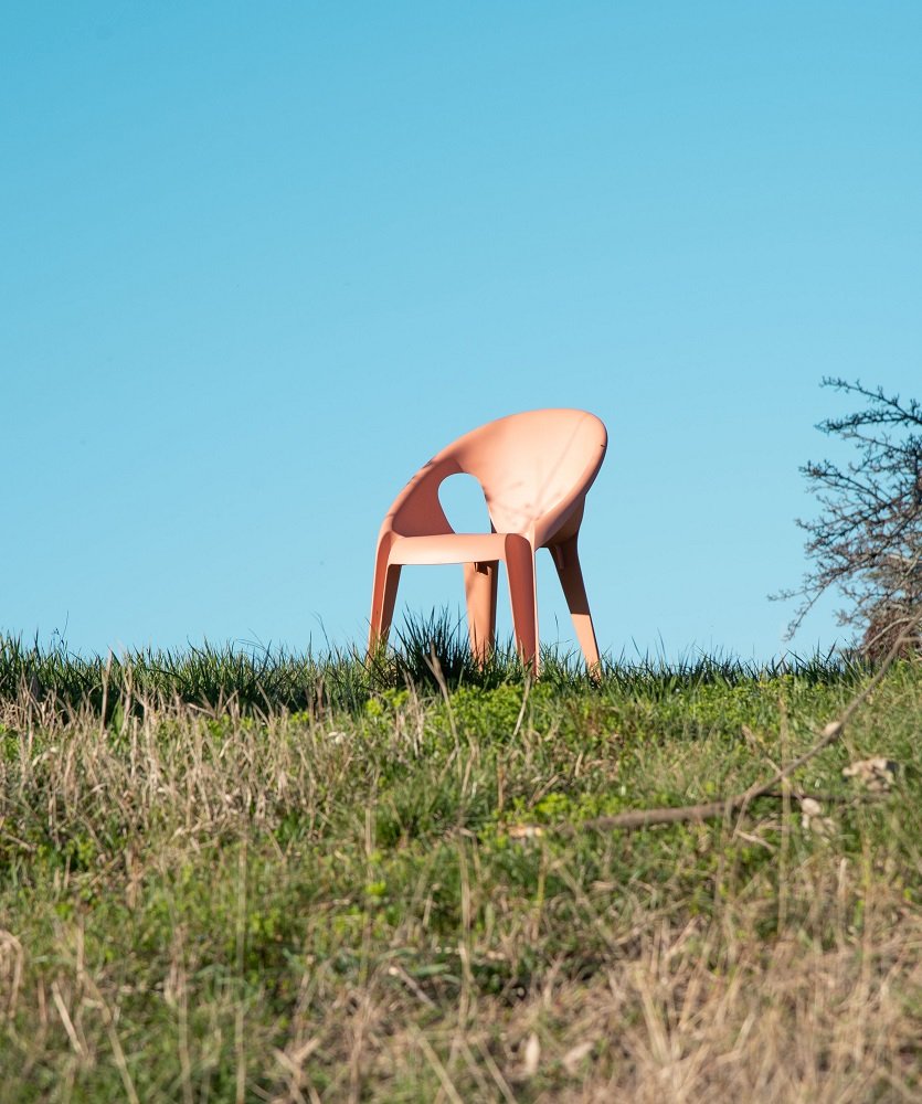 Bell Chair Indoor/Outdoor Stuhl mit Armlehnen stapelbar Magis
