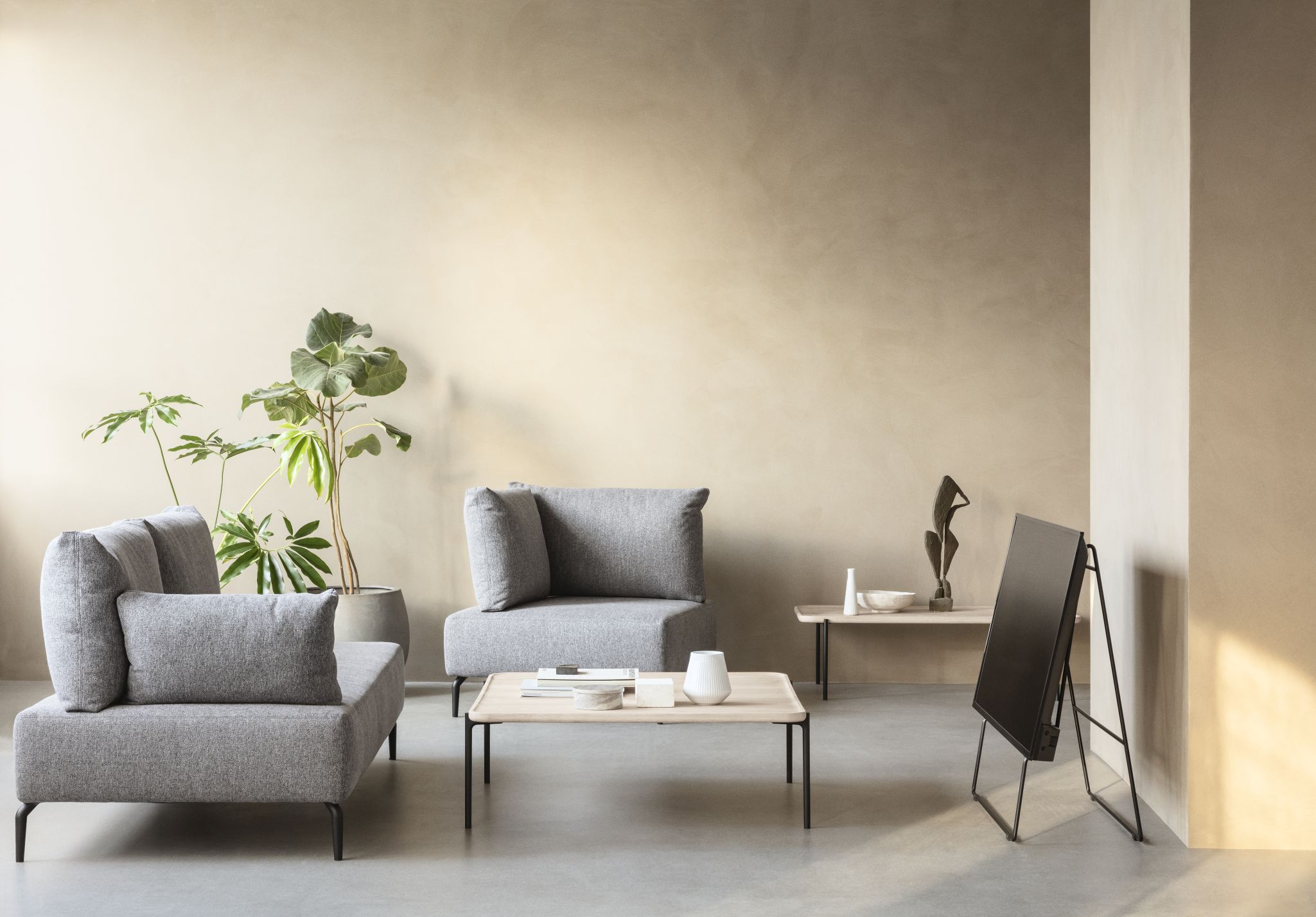 Savoye Tisch Eiche rechteckig - geräuchert B 120 x H 42 cm Eva Solo