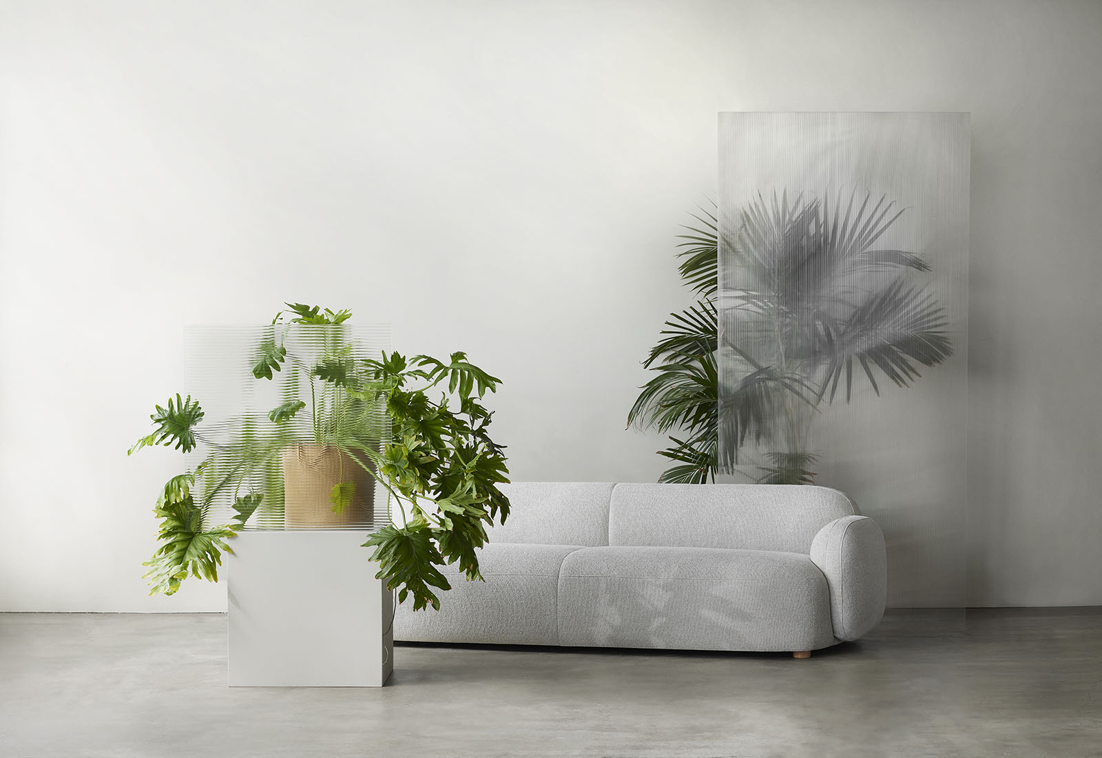 Gem Sofa 3-Sitzer hellgrau Northern