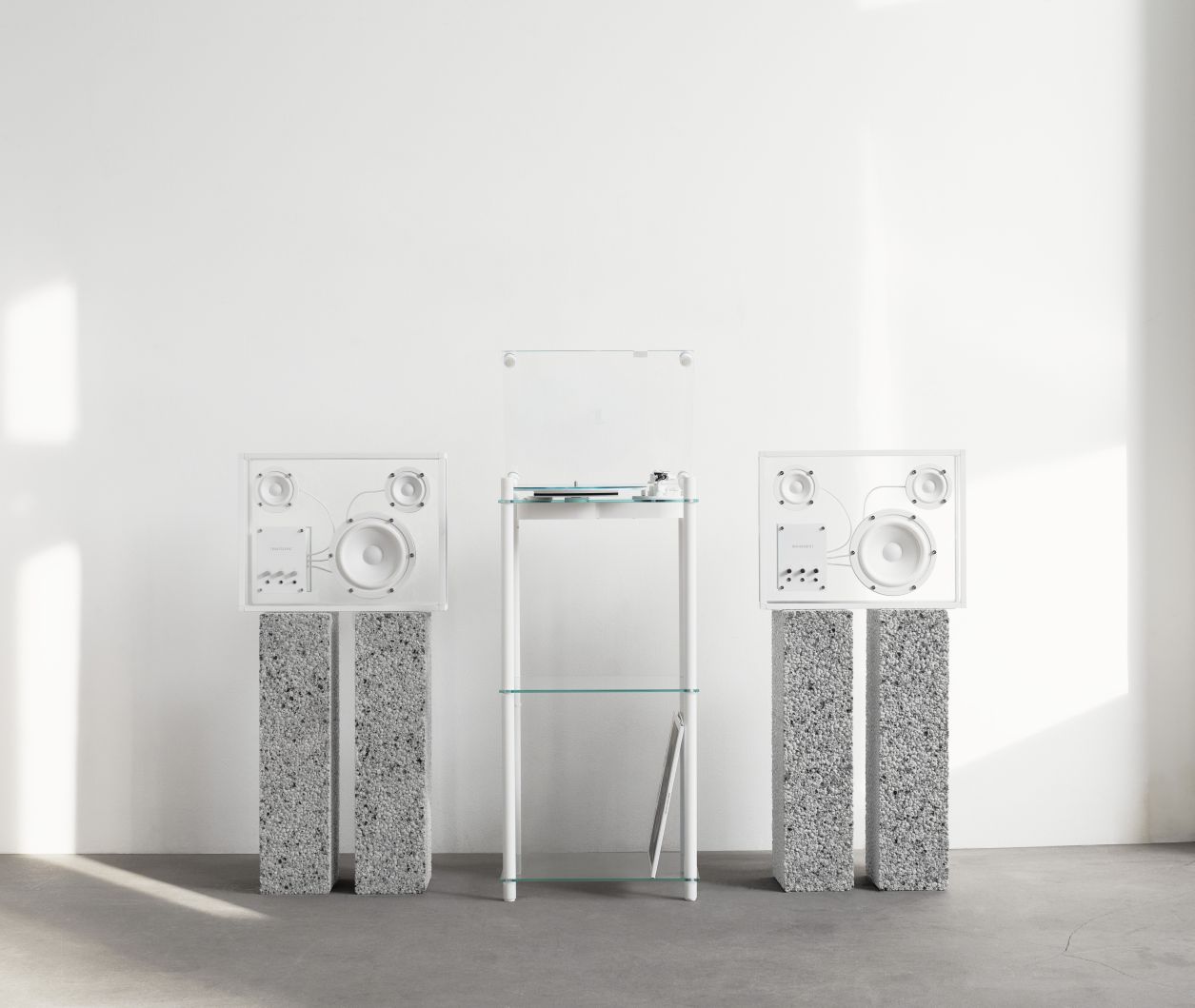 Transparenter Drehscheiben Tisch Transparent