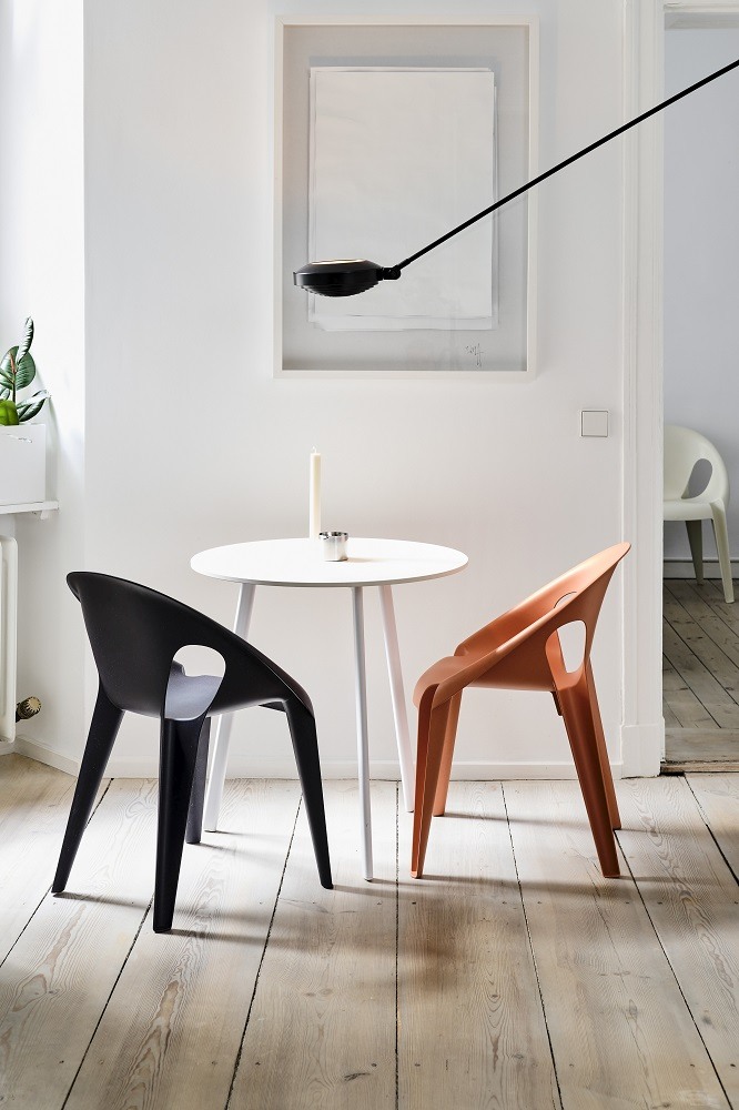 Bell Chair Indoor/Outdoor Stuhl mit Armlehnen stapelbar Magis
