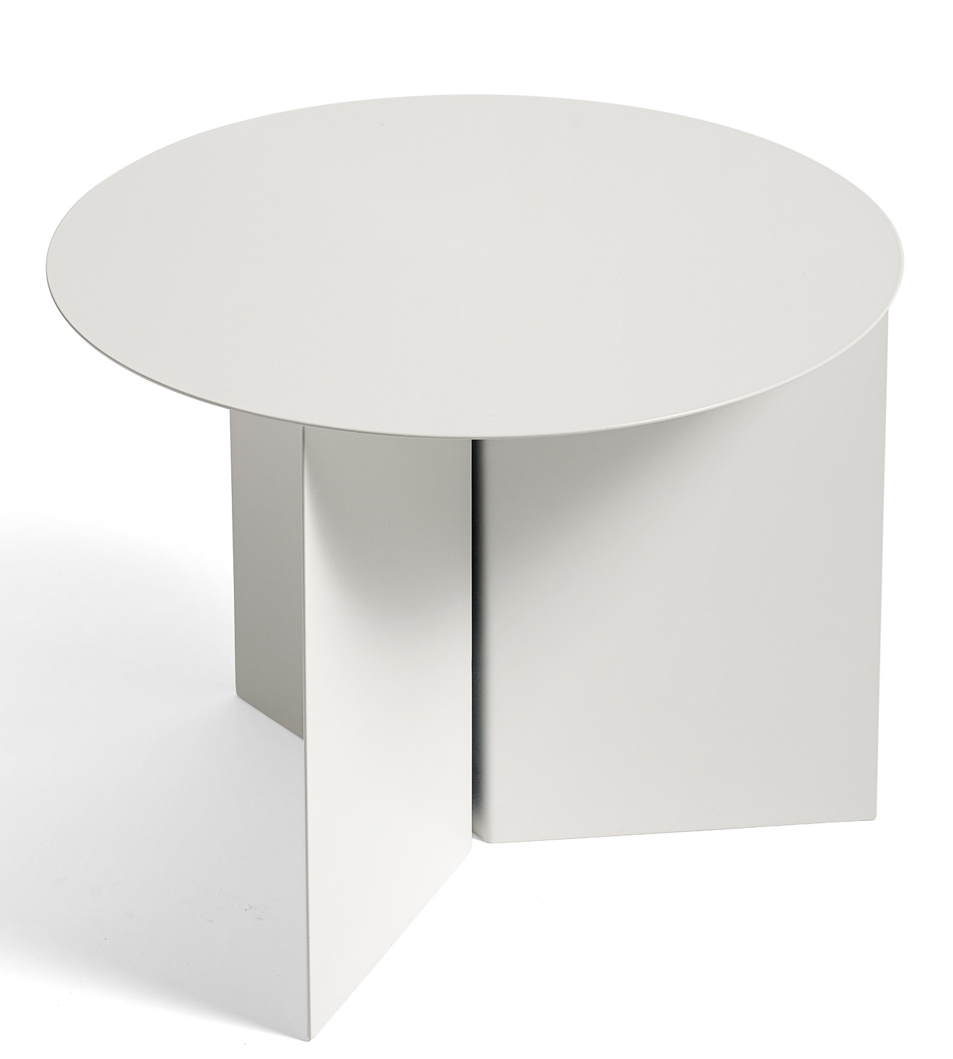 Slit Table Round Rund Beistellltisch Hay Weiss pulverbeschichtet 