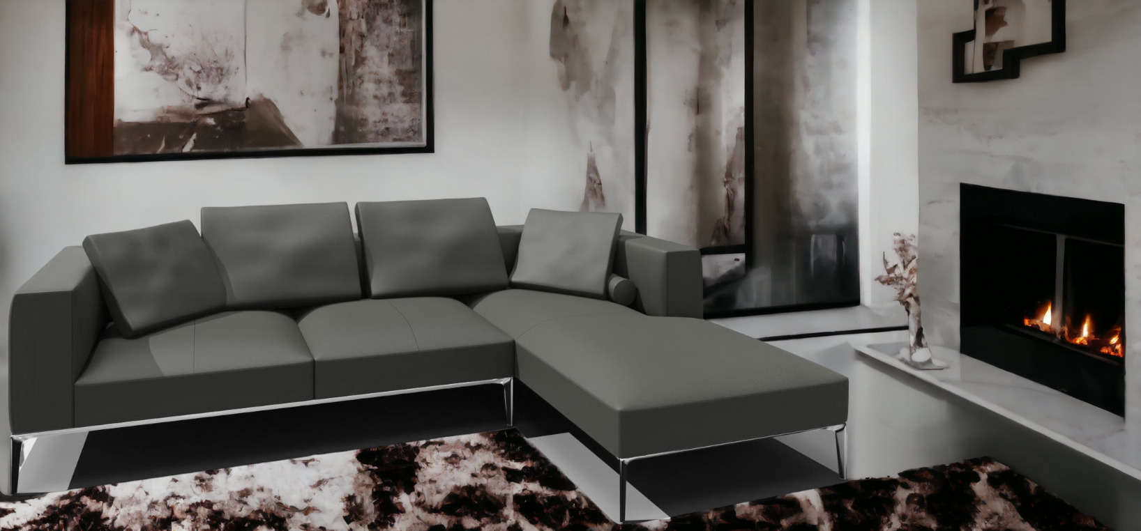 Jaan Living 3 Sitzer Sofa mit 2 Rückenkissen, 2 Komfortkissen & 2 Komfortrollen Kombi A21 Walter Knoll 