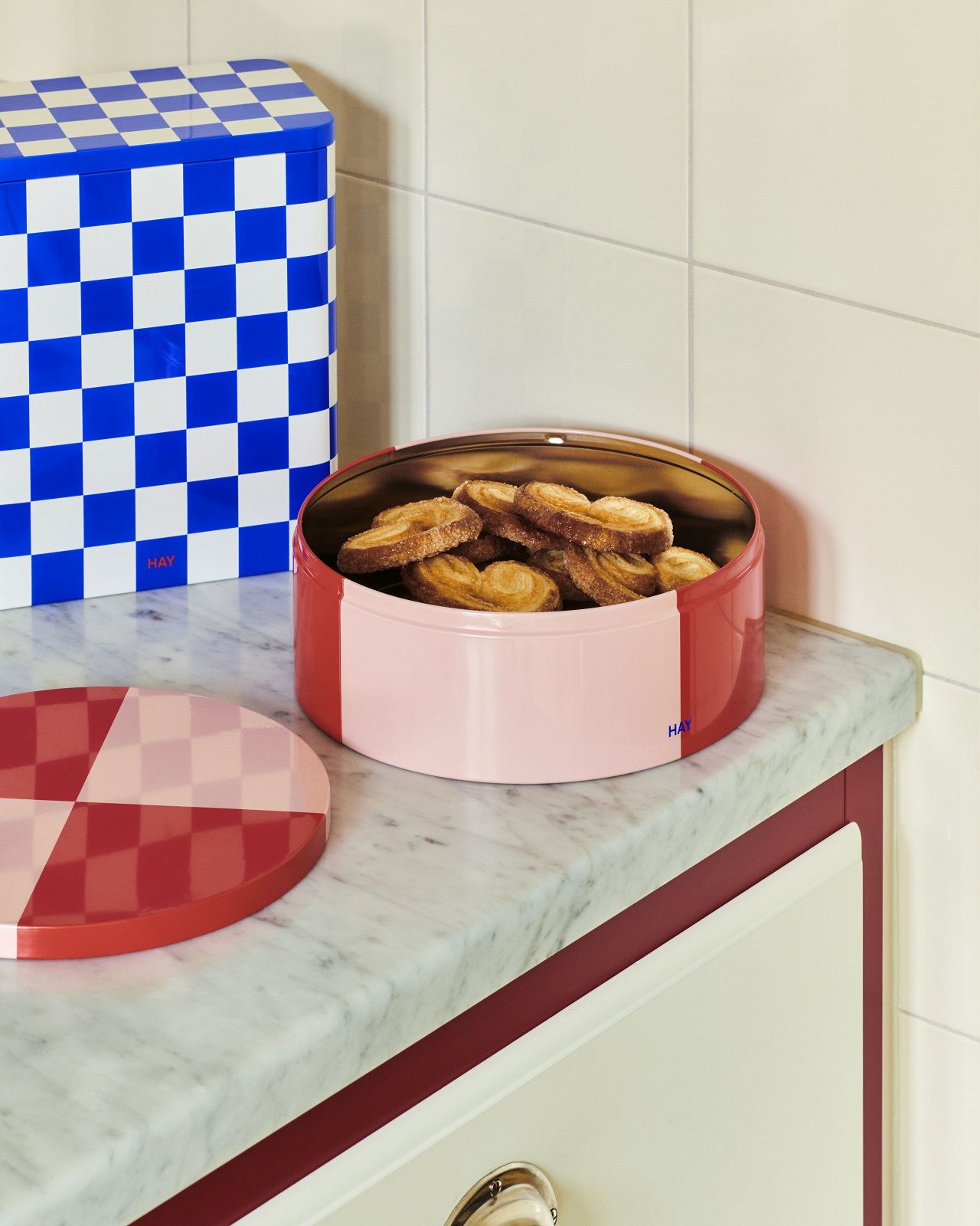 Tin Container Aufbewahrungsbox Blau Hay