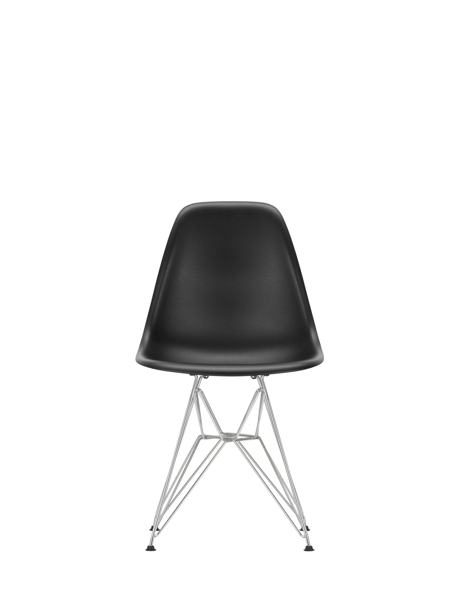 Eames Plastic Side Chair DSR Stuhl Vitra Schwarz-Granit grau