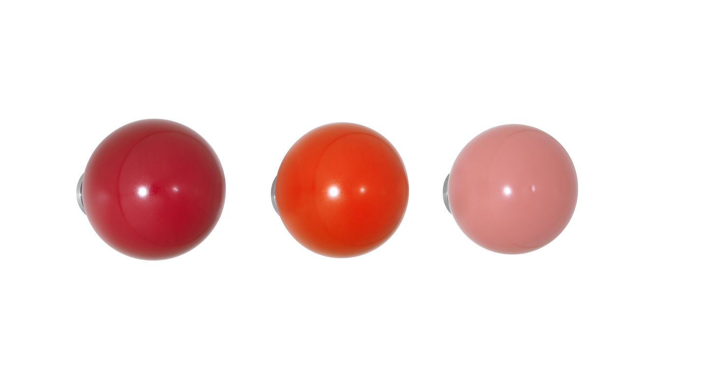 Coat Dots Garderobenhaken 3er-Set Vitra Rot