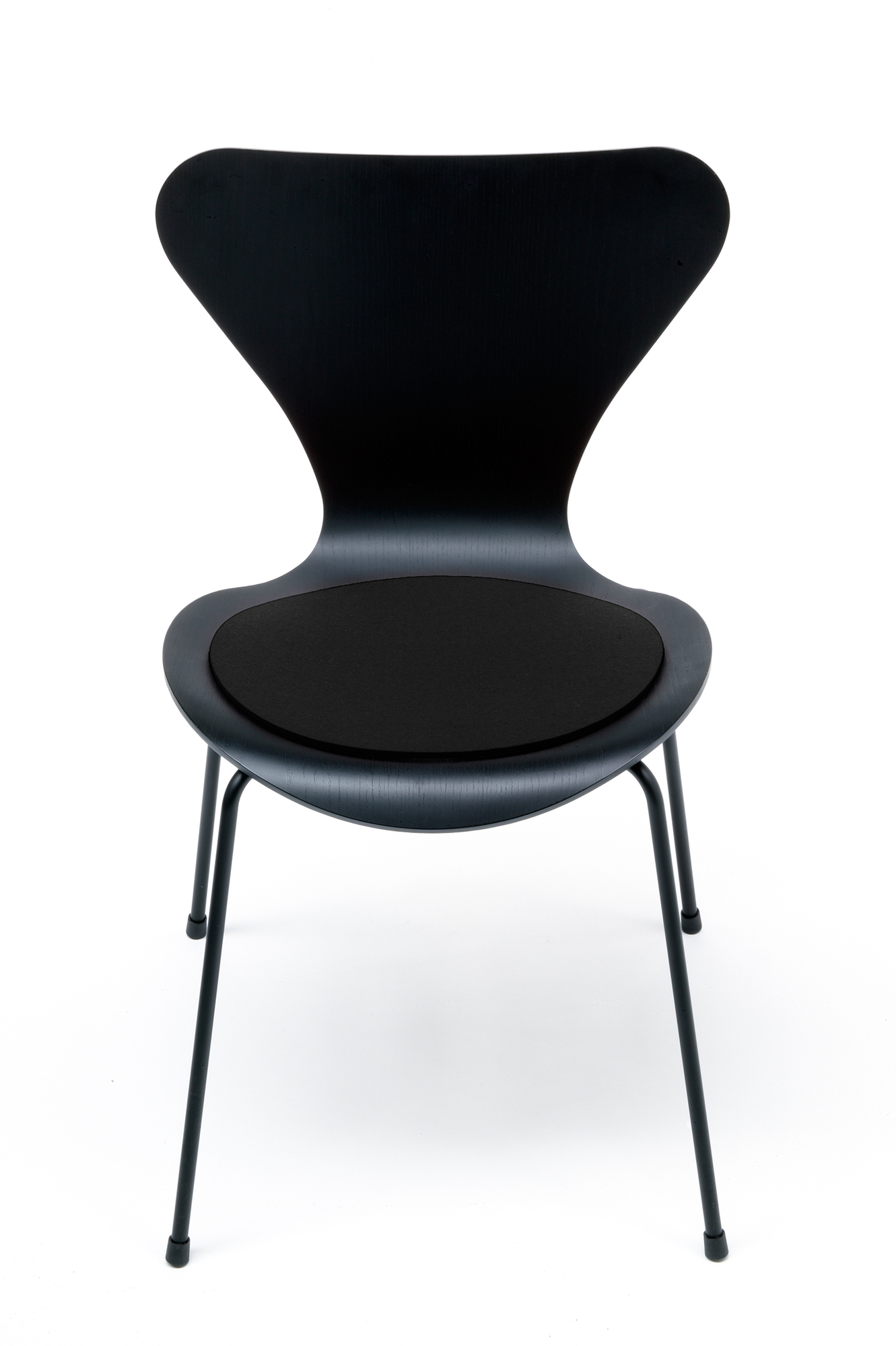 Sitzauflage - Filzauflage Fritz Hansen 3107 Siebener Stuhl Schwarz Hey Sign