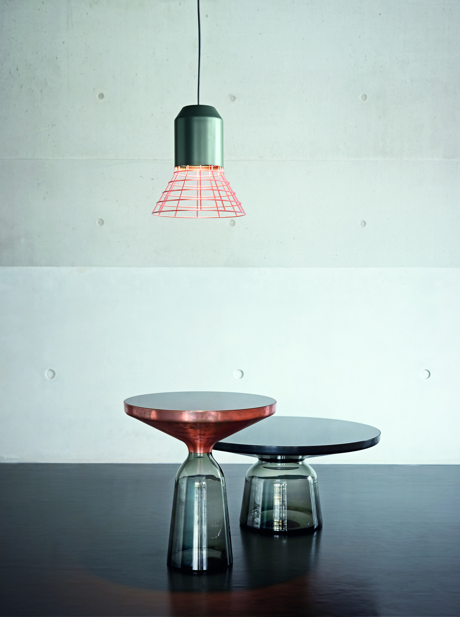 Bell Coffee Table Couchtisch Messing Olivgrün ClassiCon