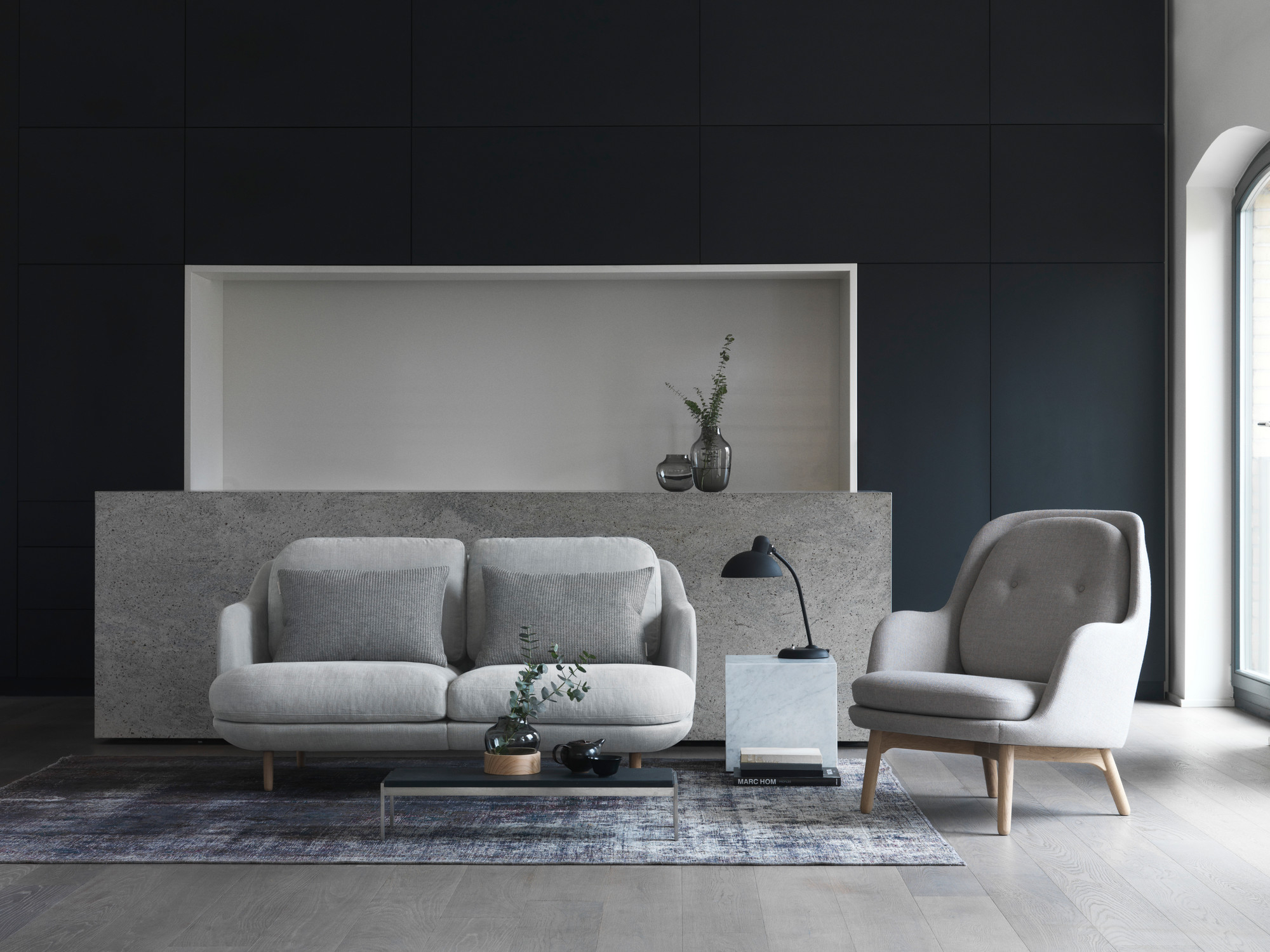 6556 T Tischleuchte KAISER idell Fritz Hansen schwarz matt