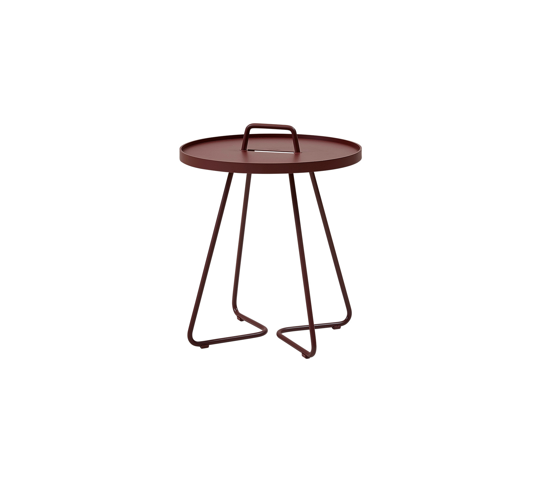 On-The-Move Outdoor Beistelltisch klein bordeaux  Cane-Line