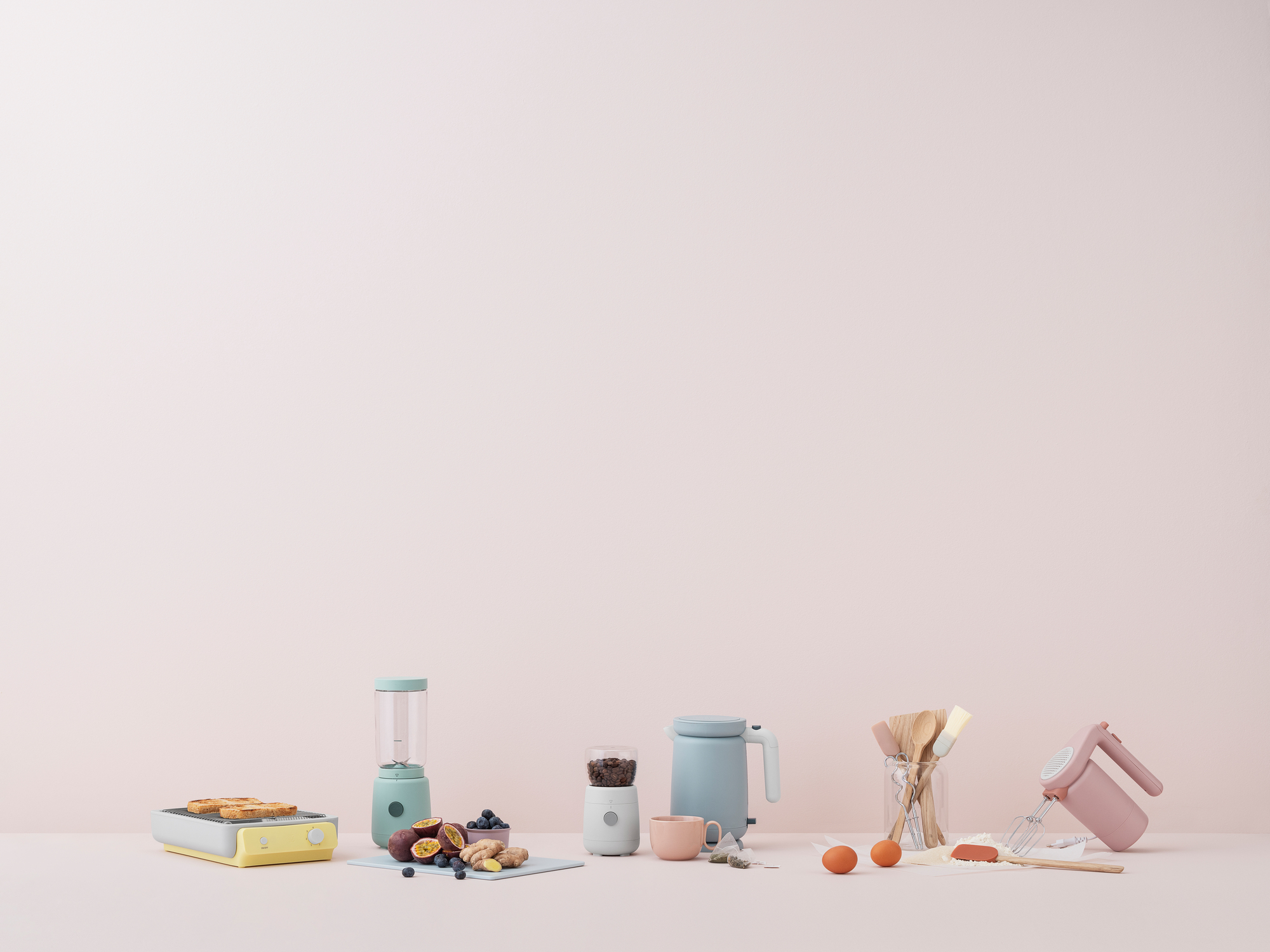 Foodie Hand Mixer Handrührgerät Hellrosa RIG TIG by Stelton - EINZELSTÜCKE