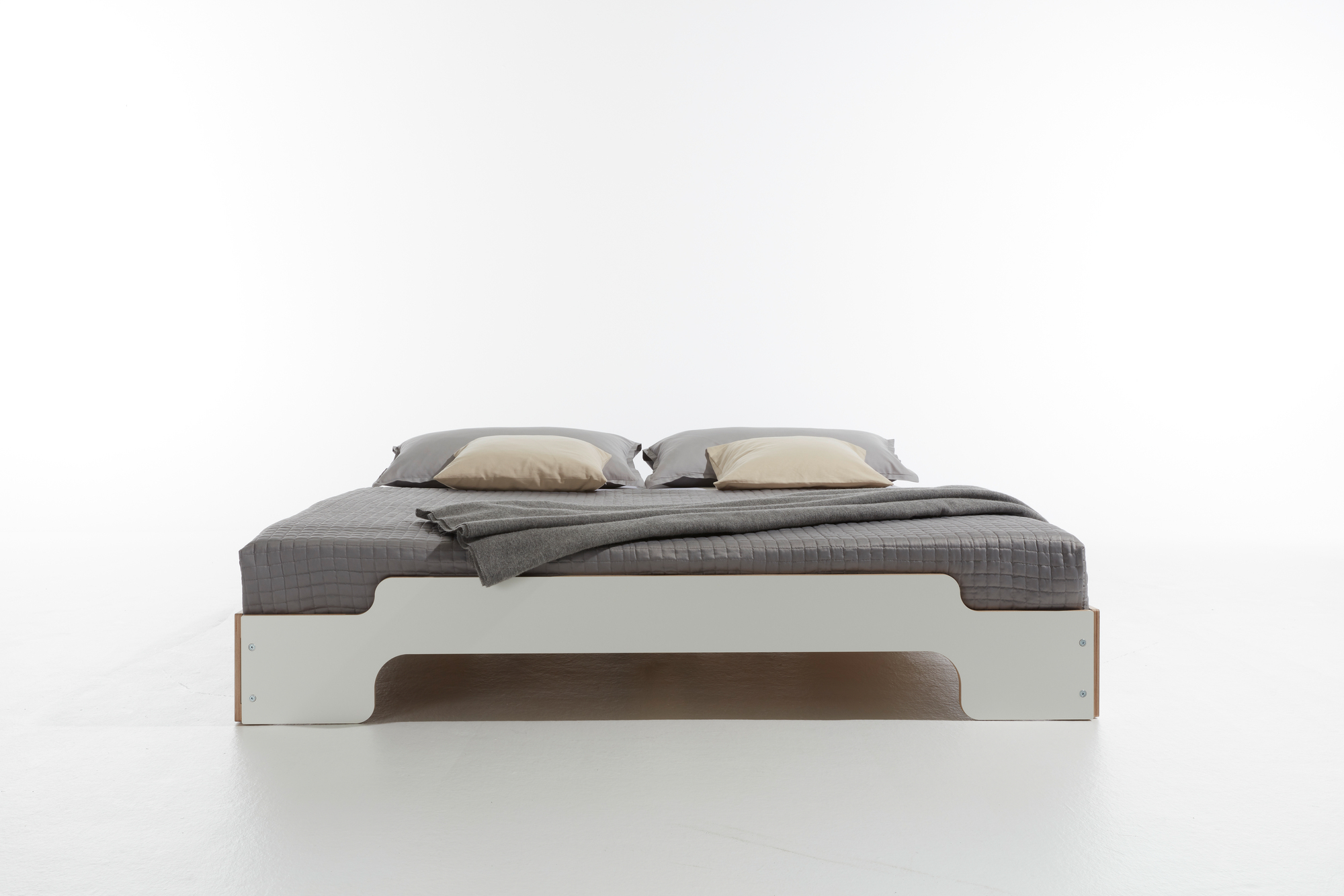 Stapelliege CPL Weiß Komfort Höhe Müller Möbelwerkstätten 200x90 cm