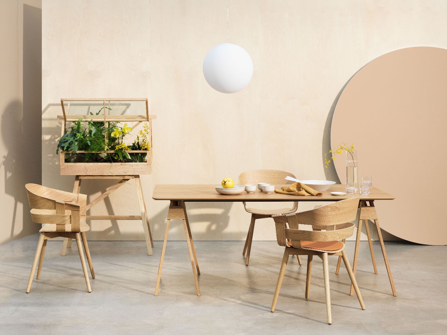 Luna Lamp Pendelleuchte Mittel Design House Stockholm