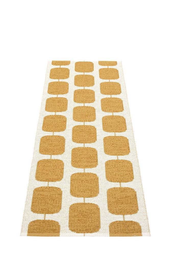 Sten Kunststoffteppich 70x200 cm Pappelina Ochre/Vanille