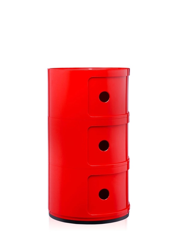 Componibili 4967 3-er Element Kartell-rot