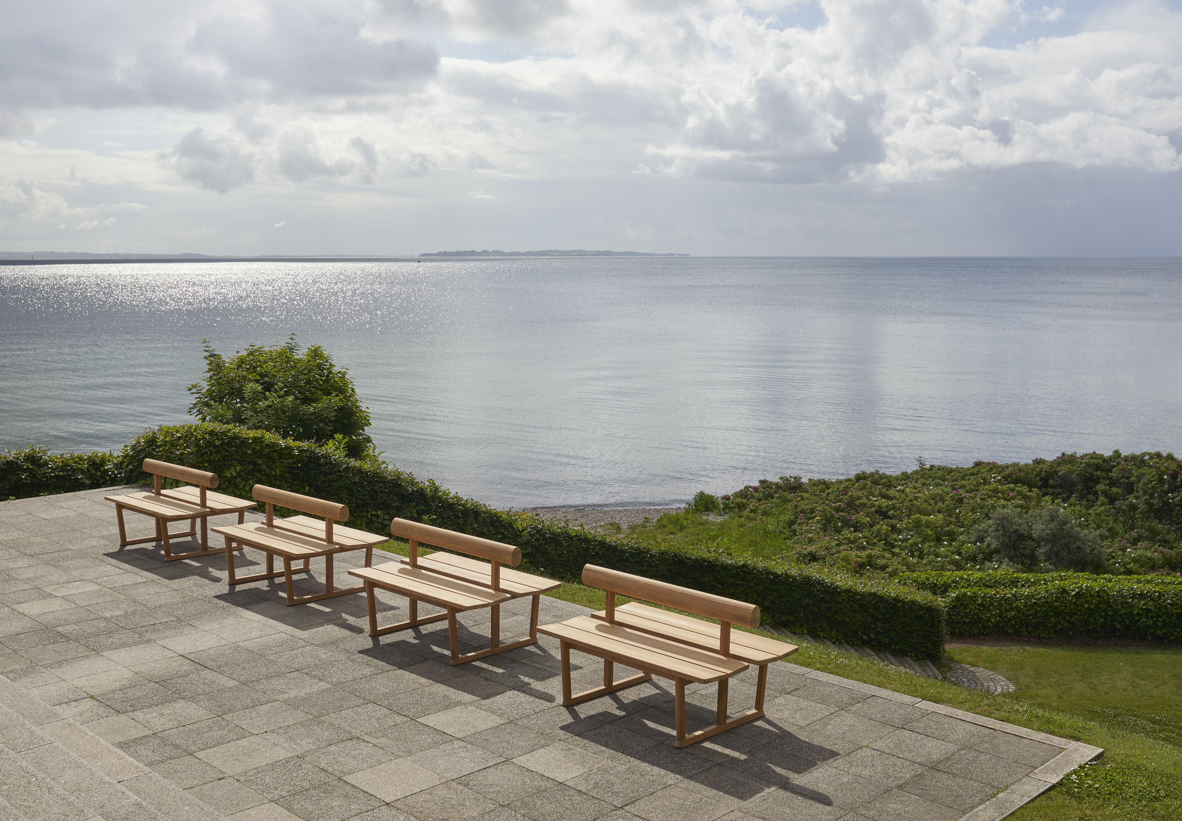 Banco Bank Double Teak Outdoor Skagerak by Fritz Hansen