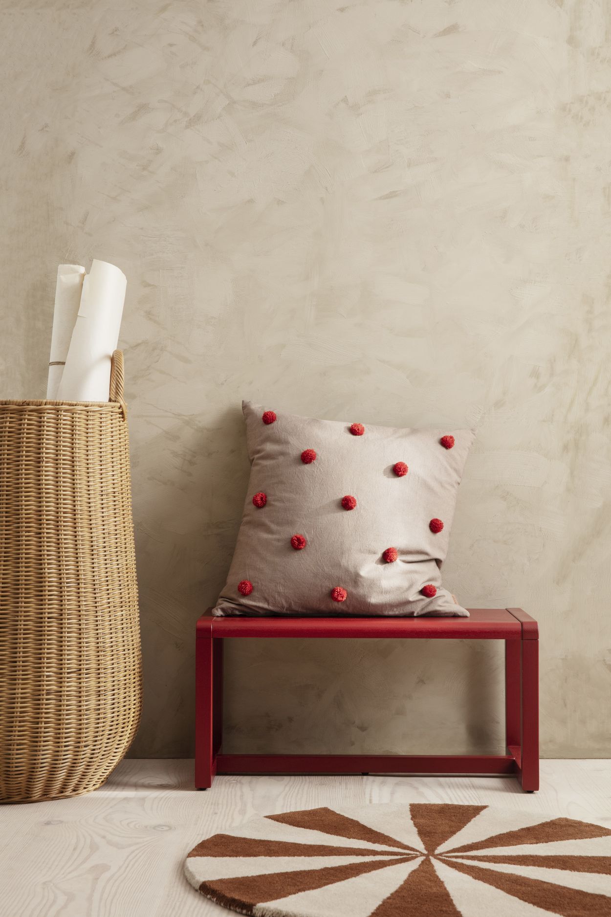 Little Architect Bench Bank Rot Ferm Living EINZELSTÜCK
