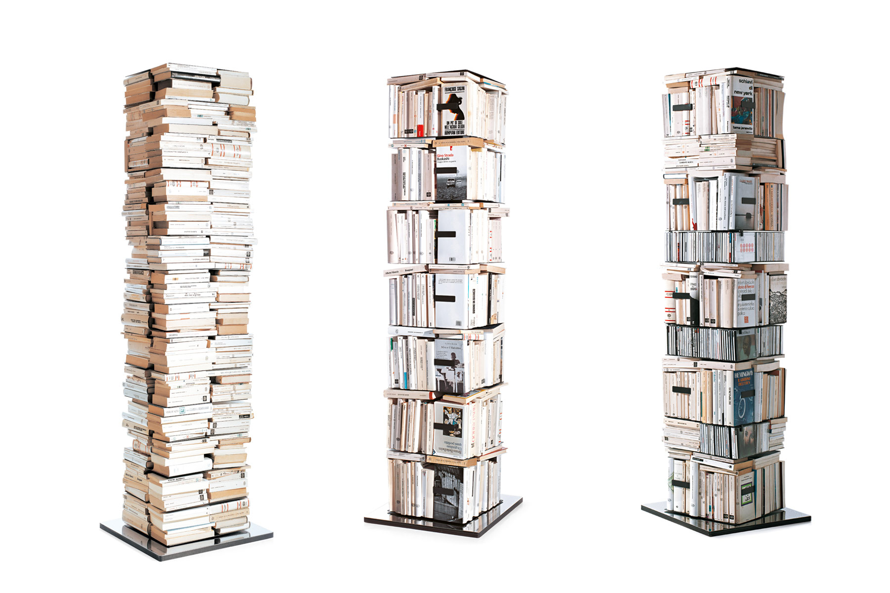 Ptolomeo x4 Kit C drehbare Bücher / CD Säule 197 Opinion Ciatti