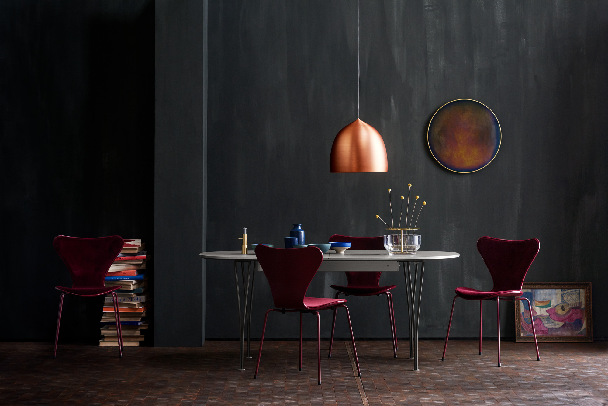 Suspence P2 Pendelleuchte Fritz Hansen Hellgrau