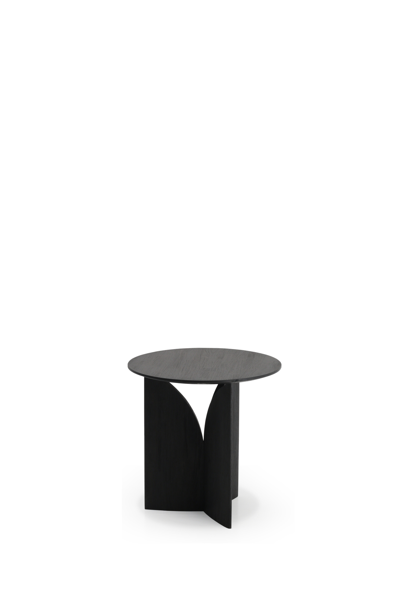 Teak Fin Beistelltisch Schwarz lackiert Ethnicraft