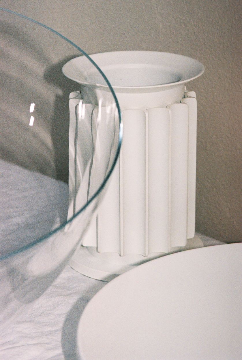 Taccia LED Glass Weiß matt Table lamp Tischleuchte Flos 