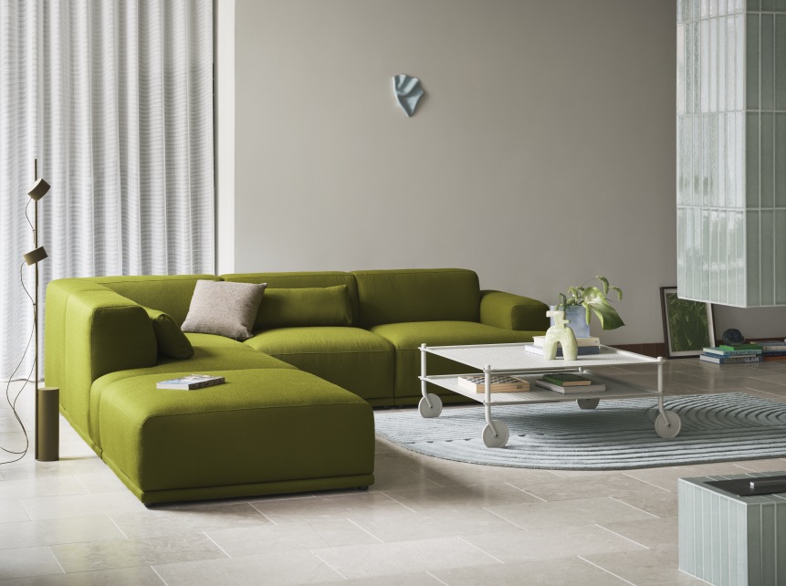 Flow Coffee Table Couchtisch auf Rollen Indoor / Outdoor Muuto