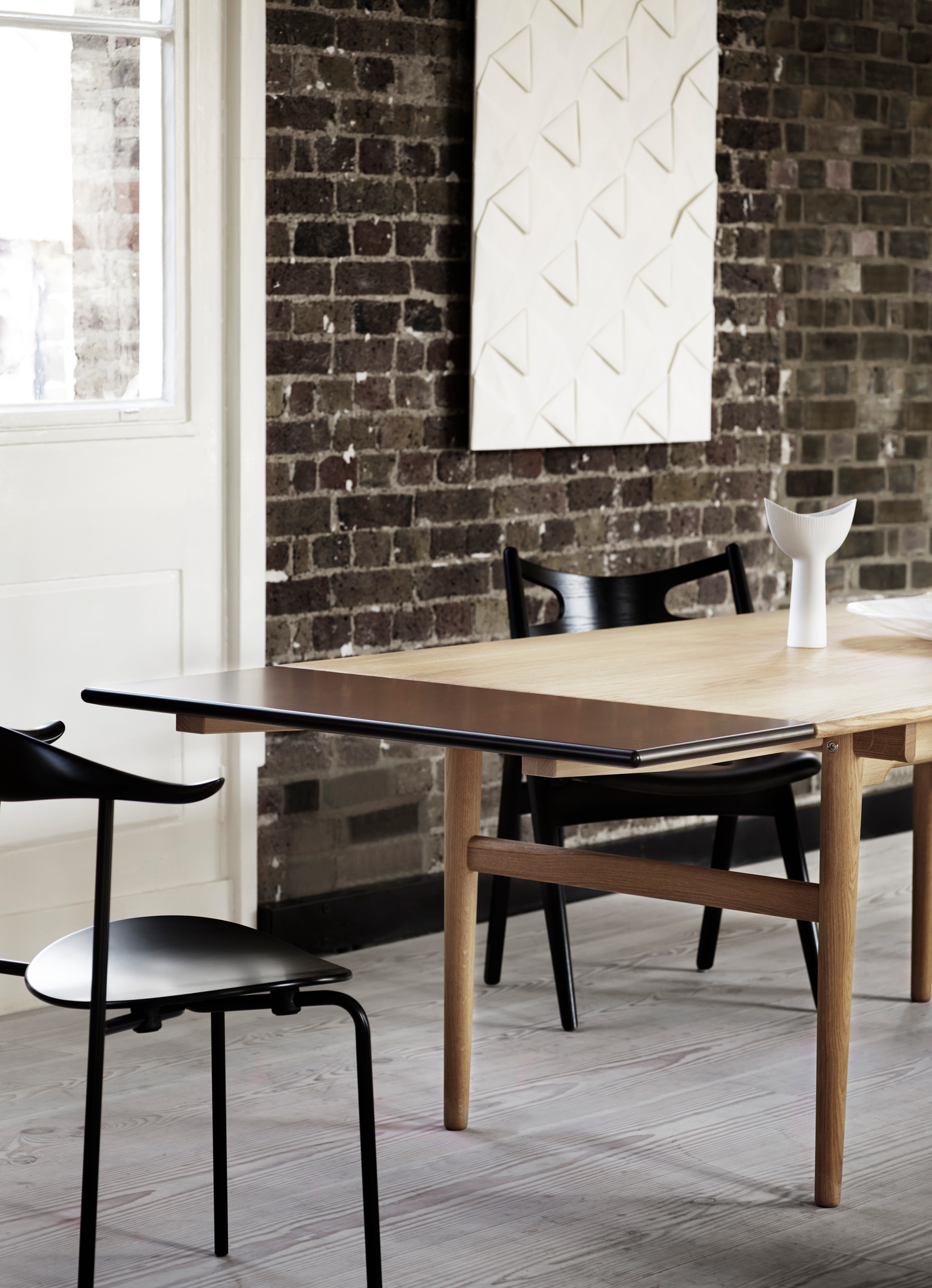 CH88T Stuhl Gestell Stahl schwarz Carl Hansen & Søn
