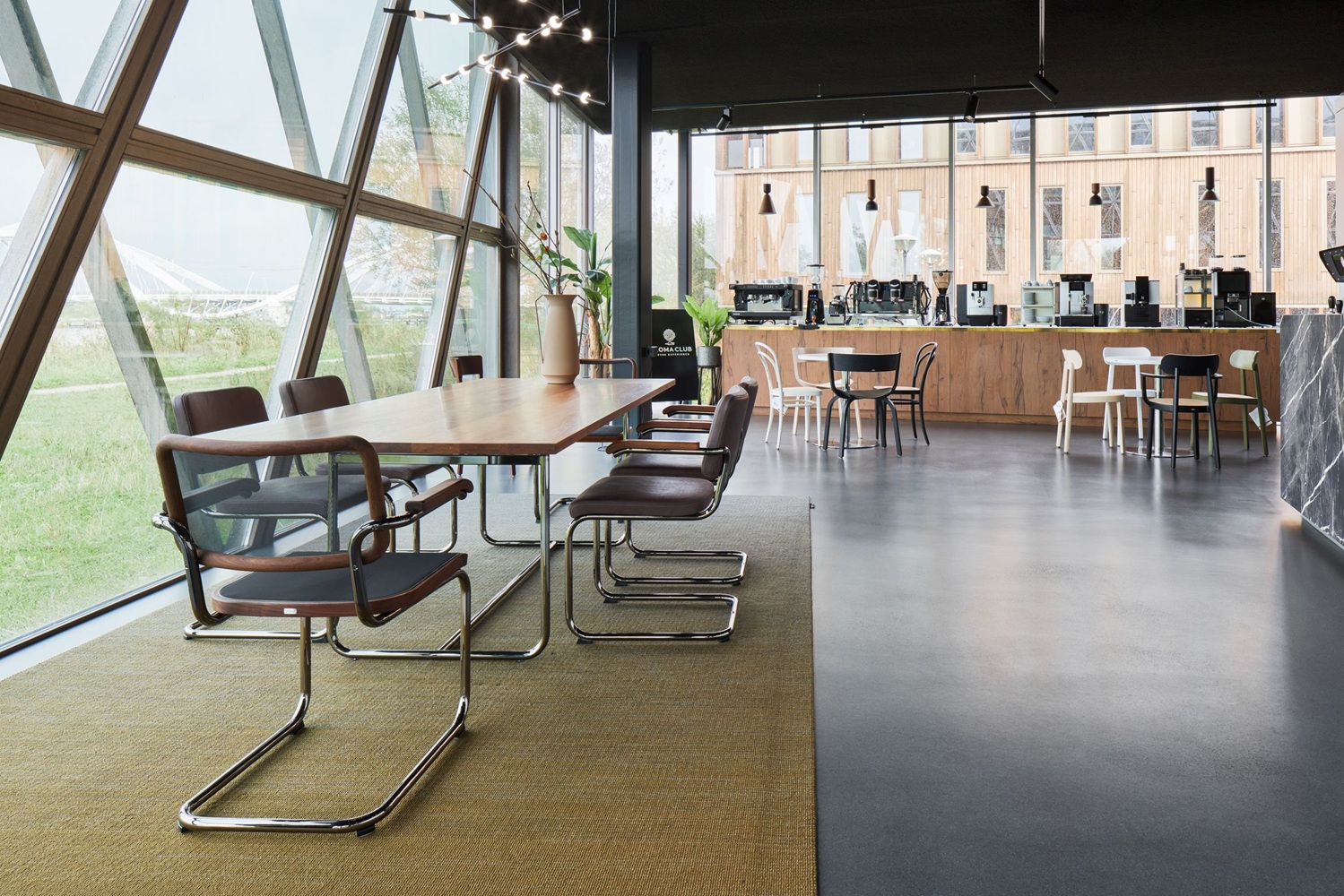 JS. Thonet by Jil Sander S 32 P / S32P Freischwinger Thonet