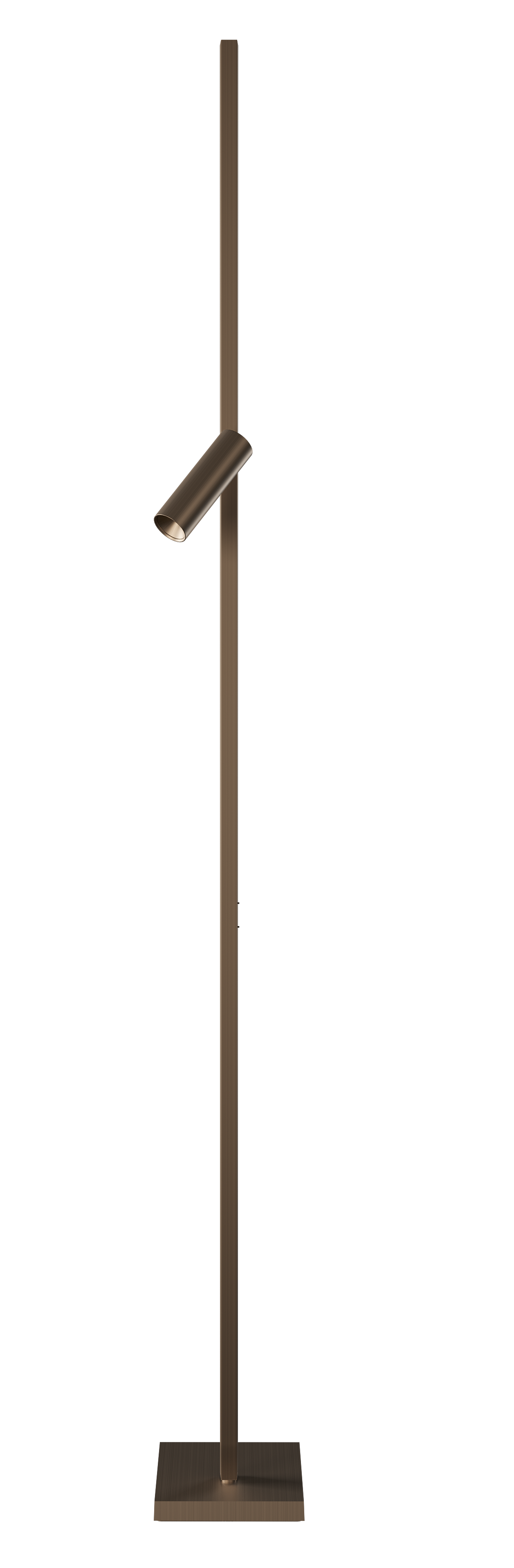 Zen X Stehleuchte in Bronze: Moderne Stehlampe mit verstellbarem Licht für Wohnzimmer und Büro.