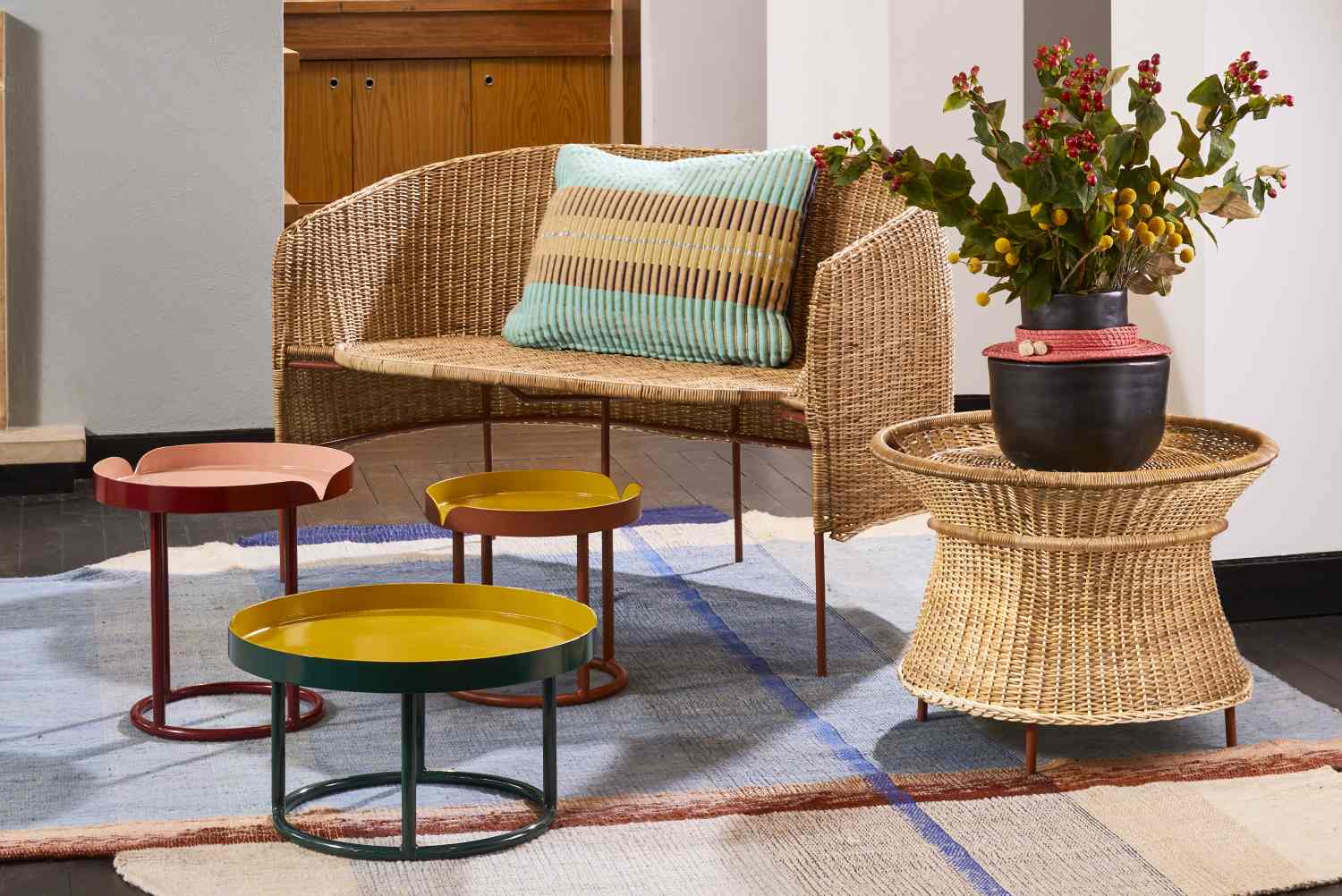 Caribe Natural Basket Table Tisch Outdoor ames  