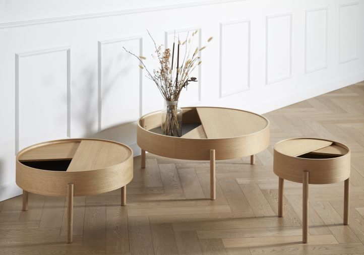 Arc Couchtisch Eiche geölt ⌀ 66 cm Woud