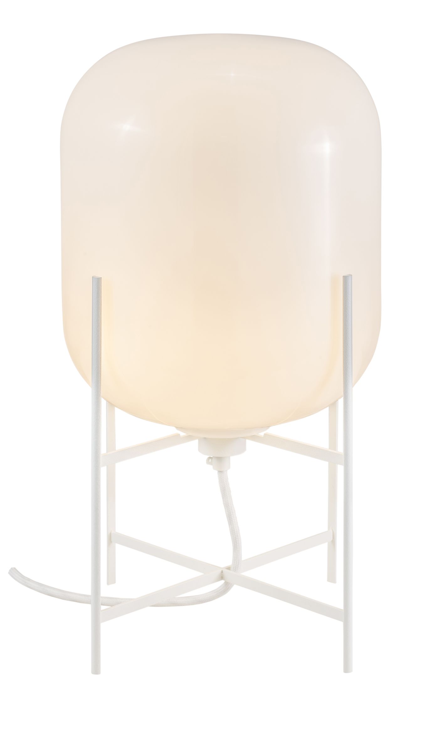 Oda Small Tischleuchte Gestell weiß / Glas weiß Pulpo