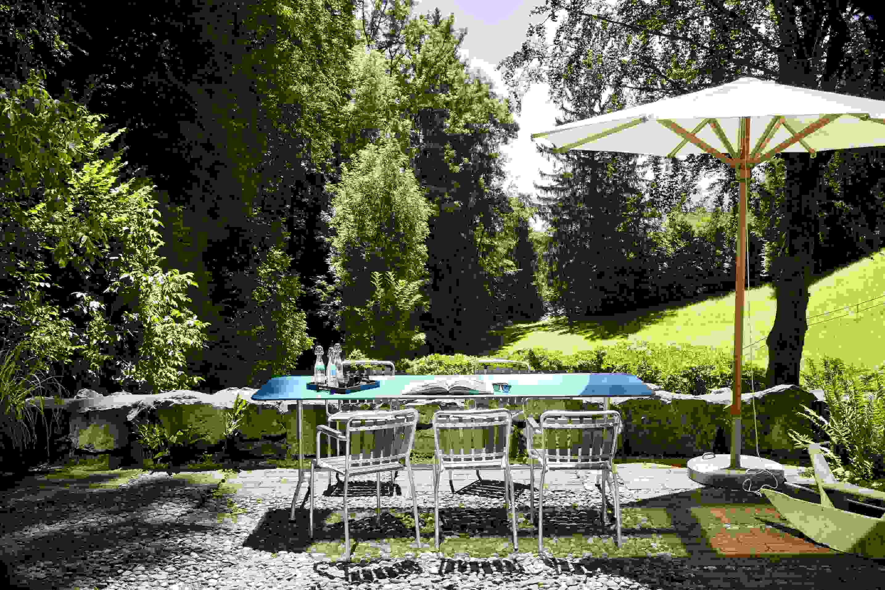 Haefeli Esstisch Outdoor B 180 x T 80 x H 74 cm Embru