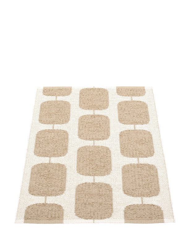 Sten Kunststoffteppich 70x100 cm Pappelina Nougat/Vanille