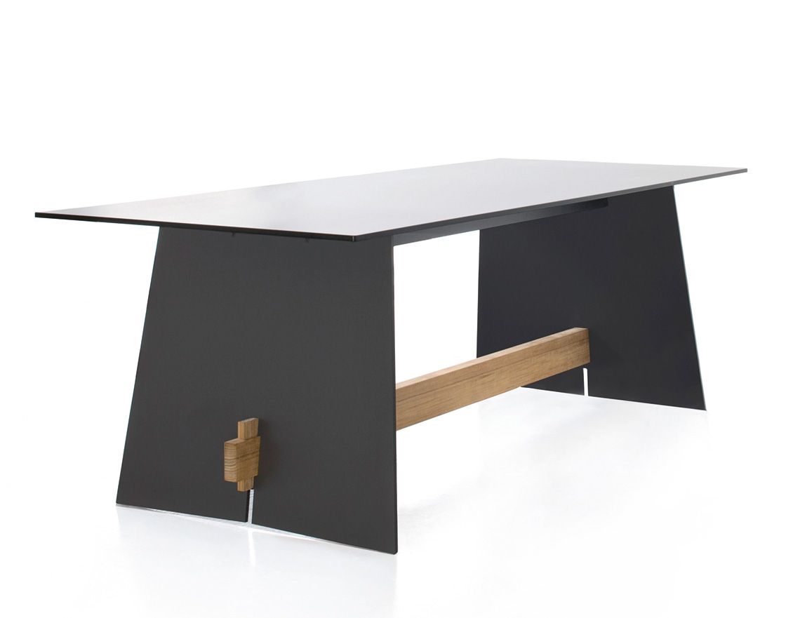 Tension Outdoor Rechteckwangentisch Anthrazit Conmoto