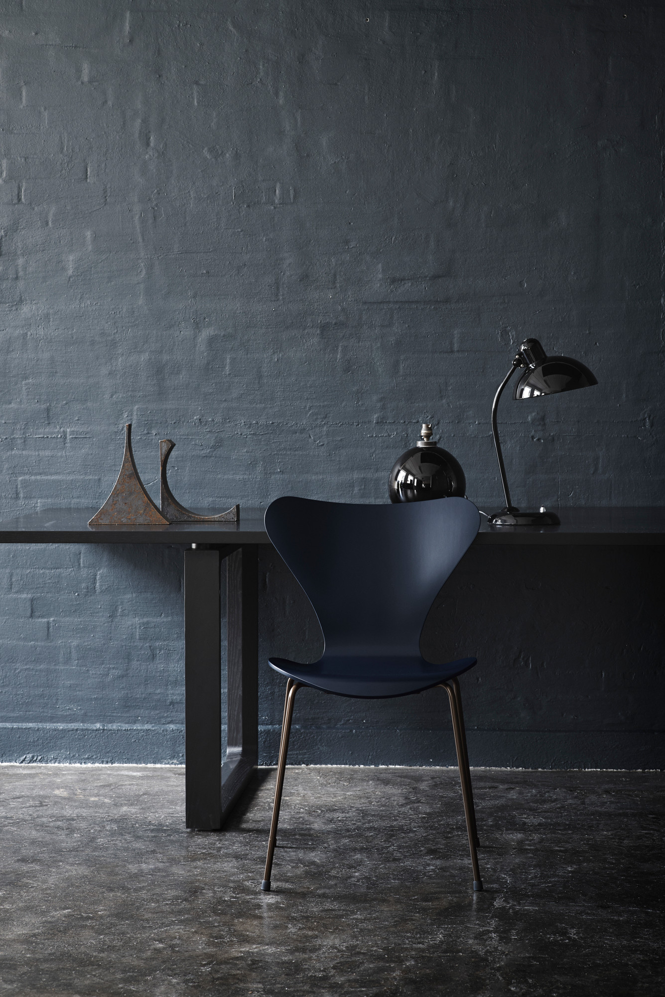 6556 T Tischleuchte KAISER idell Fritz Hansen schwarz matt