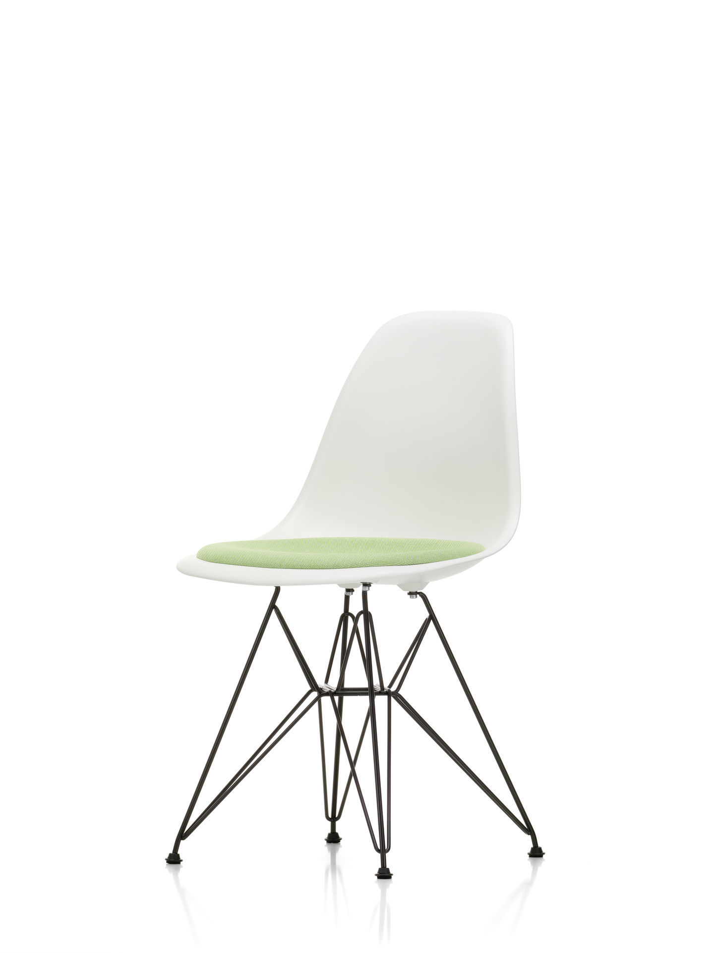 Eames Plastic Side Chair DSR Stuhl mit Sitzpolster Vitra