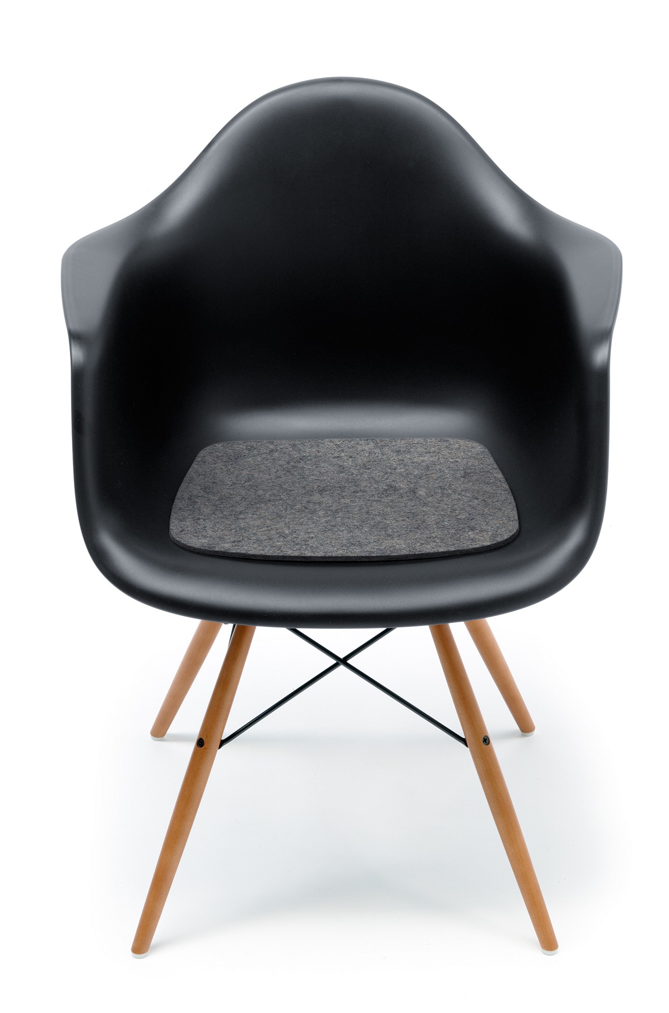 Sitzauflage-Filzauflage Eames Plastic Arm Chairs DAR / RAR / DAW / DAX Graphit Hey Sign EINZELSTÜCK