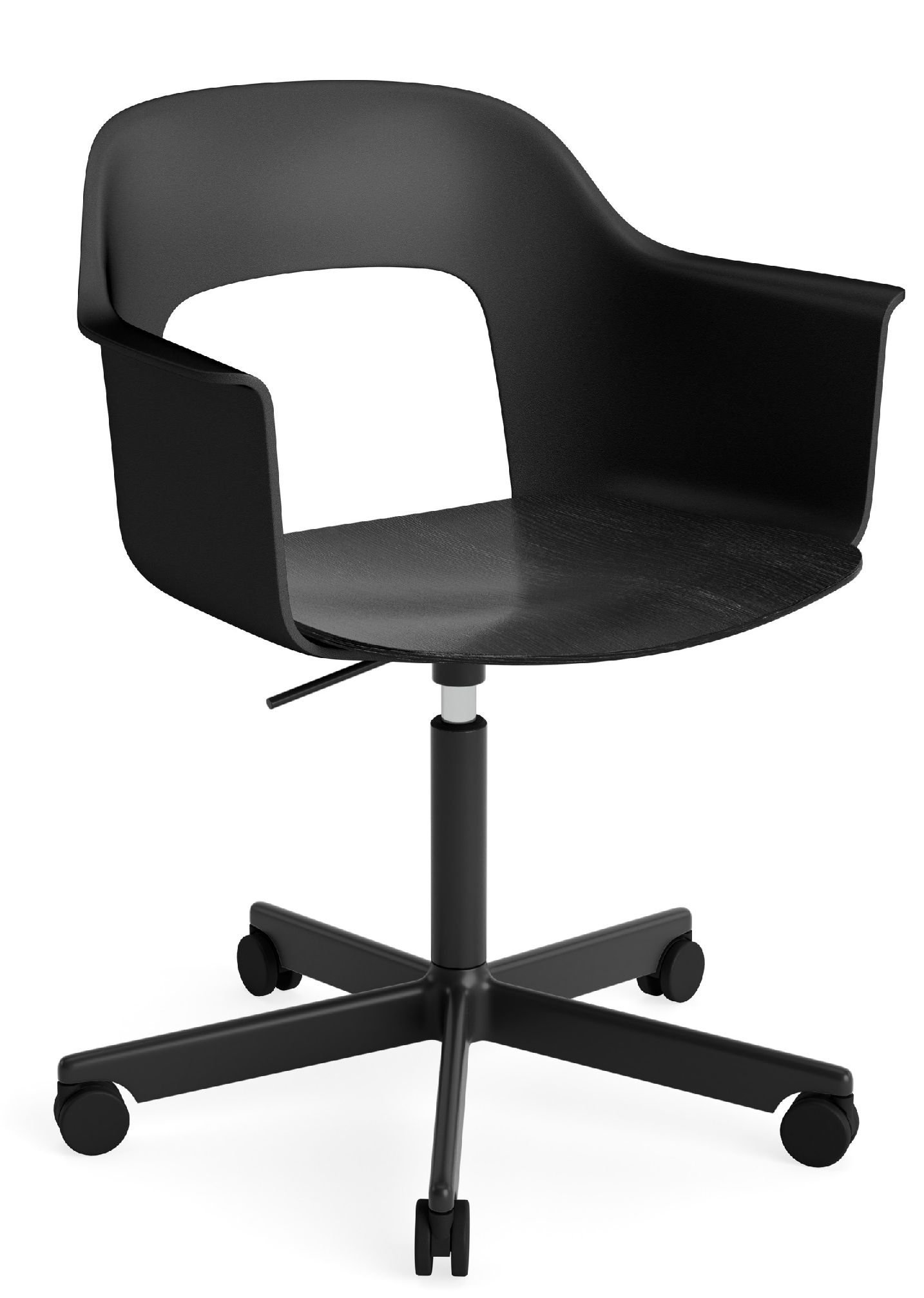 Layout Armchair 242 Armlehnstuhl 4-Sternfuß Gasfeder mit Drehfunktion Hay