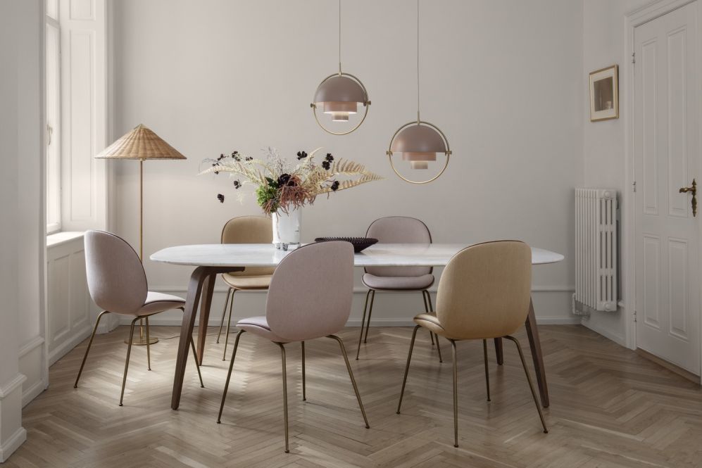Multi-Lite Pendant lamp Pendelleuchte Blau / Messing Gubi Multi-Lite Pendant lamp Pendelleuchte Blau / Messing Gubi