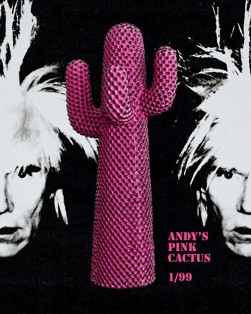 ANDY WARHOL X GUFRAM Andy’s Cactus Garderobe Gufram LIMITED EDITION EINZELSTÜCK