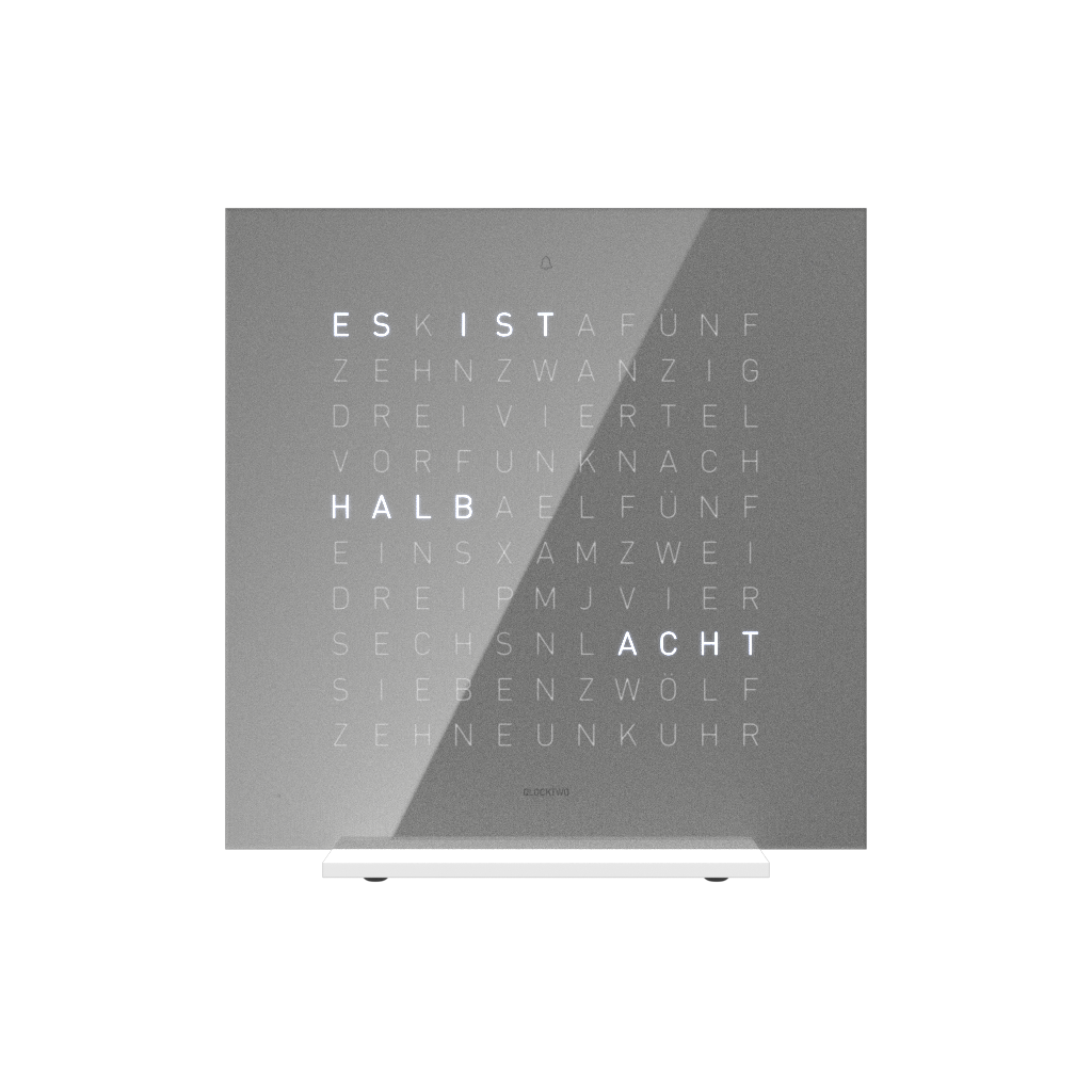 Earth 13.5 Pure Edition Tischuhr / Zeitobjekt Deutsch QLOCKTWO