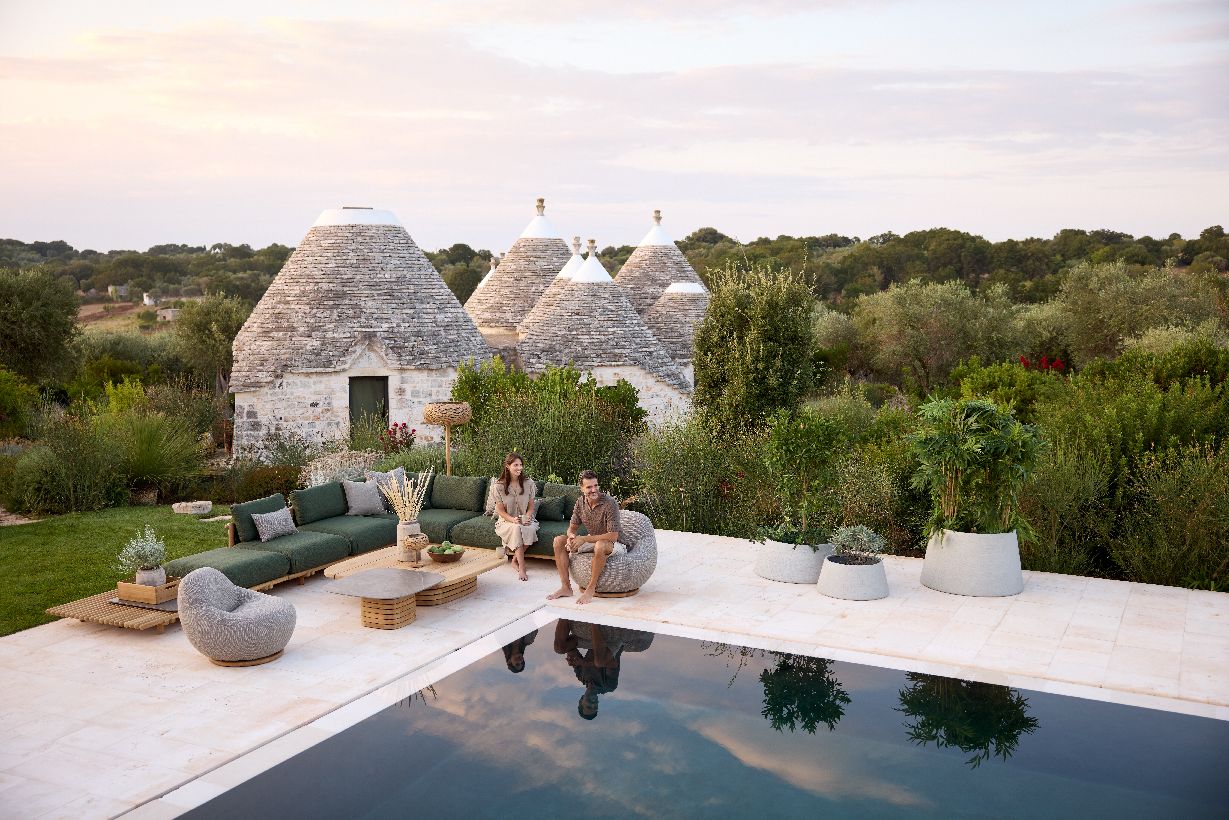 Soil Planter Trapezium Small Pflanzgefäß Outdoor Cane-Line