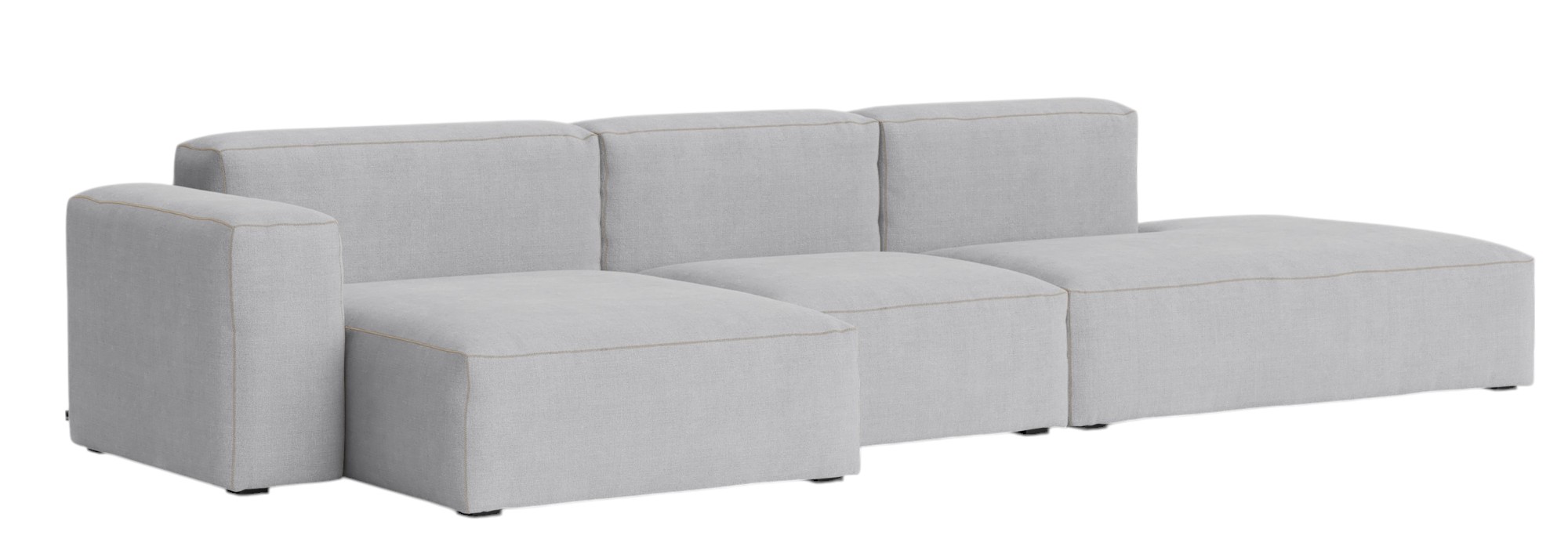 Mags Soft Sofa 3-Sitzer Combination 4 Low Armrest Armlehne links Hay
