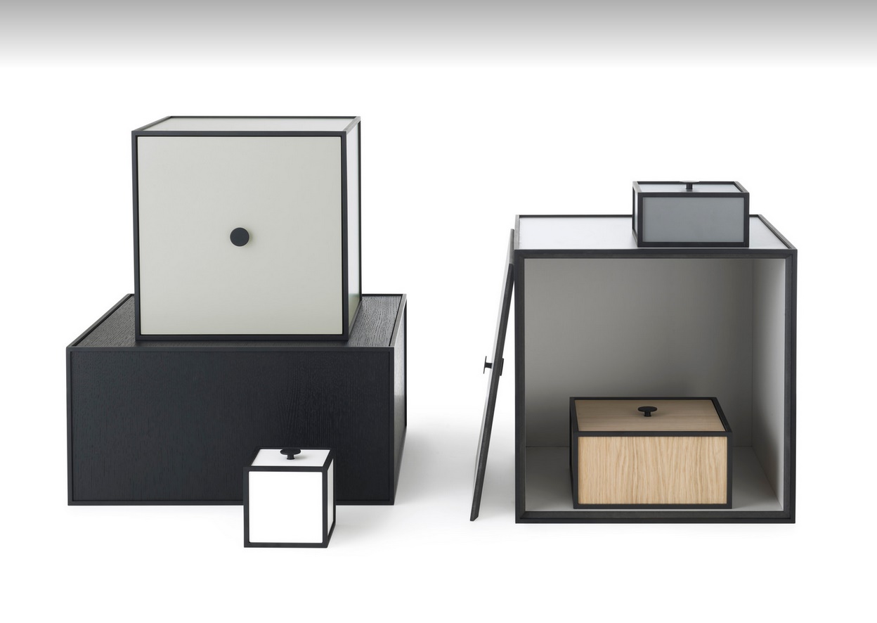 Frame 35 Schrank Element ohne Tür Audo Eiche geräuchert